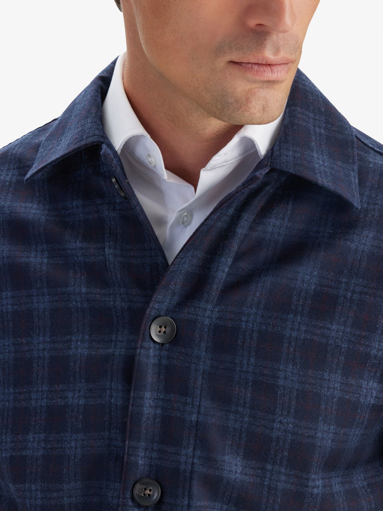 【DISCERNMENT】Studeover Brushed Check Shirt Brushed Check Lined Overshirt - Green | Mens Shirts | Shop