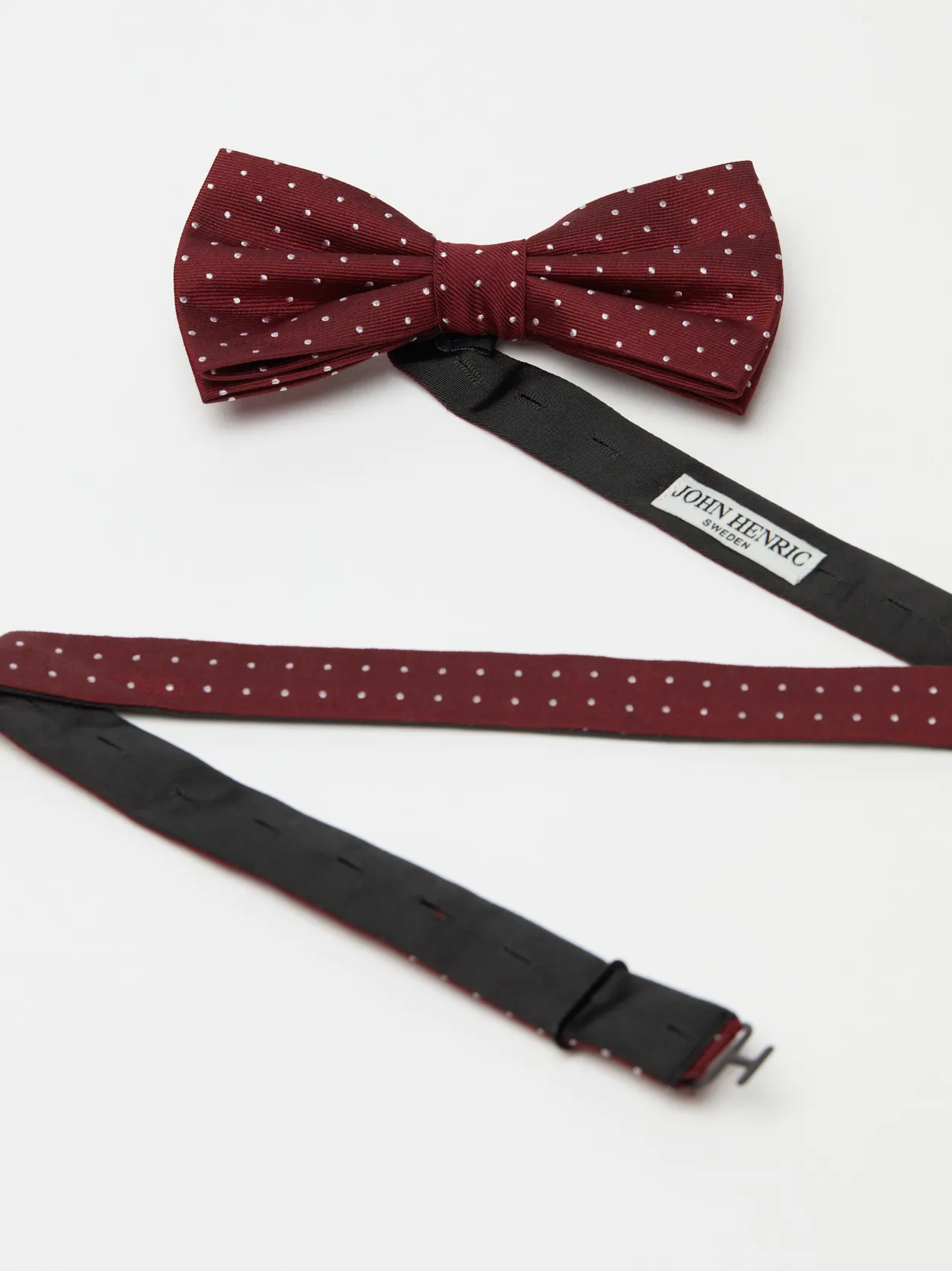 Burgundy Bow Tie Dot