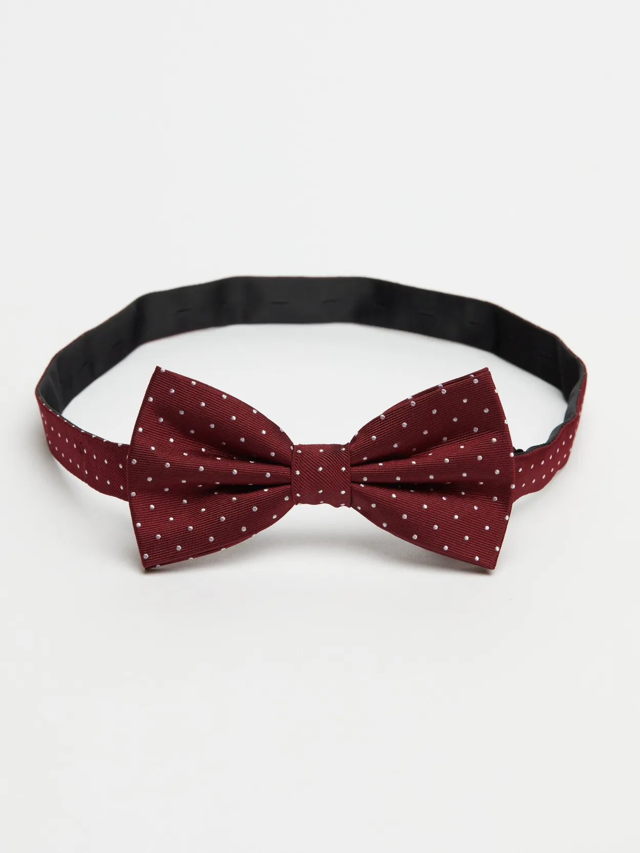 Burgundy Bow Tie Dot
