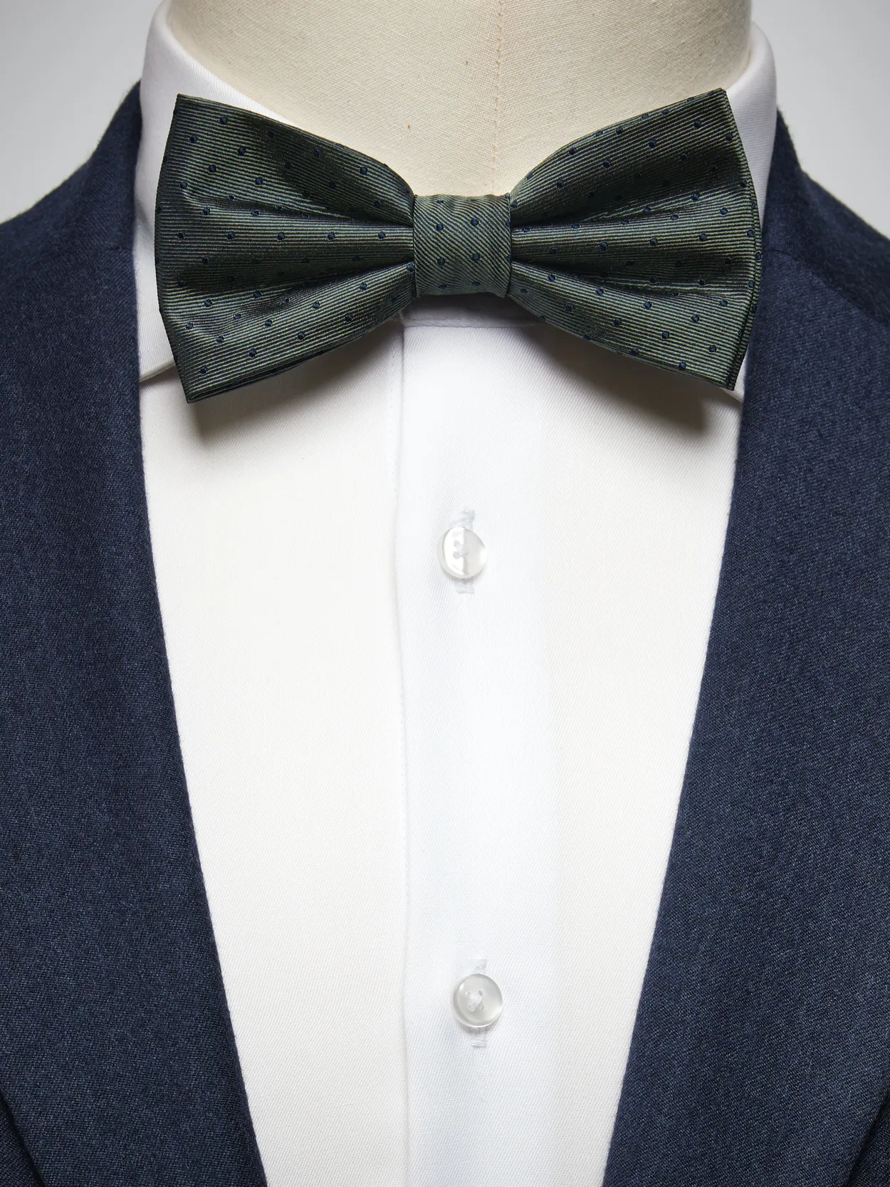 Olive Green Bow Tie Dot