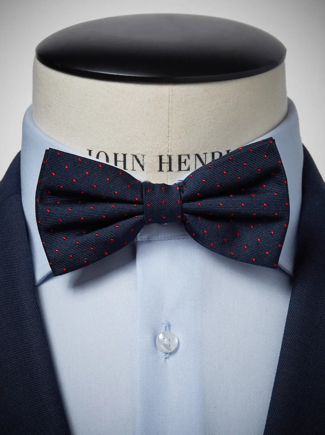 Blue & Red Bow Tie Dot