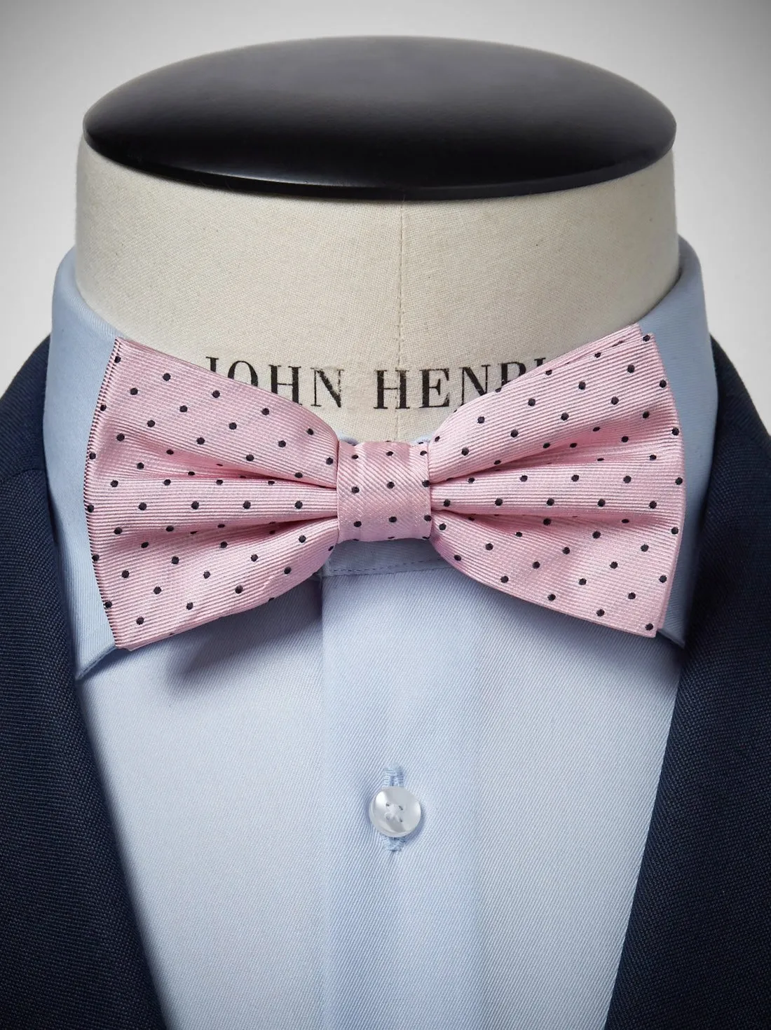 Rose Silk Knit Bow Tie Rose Silk Knit Bow Tie