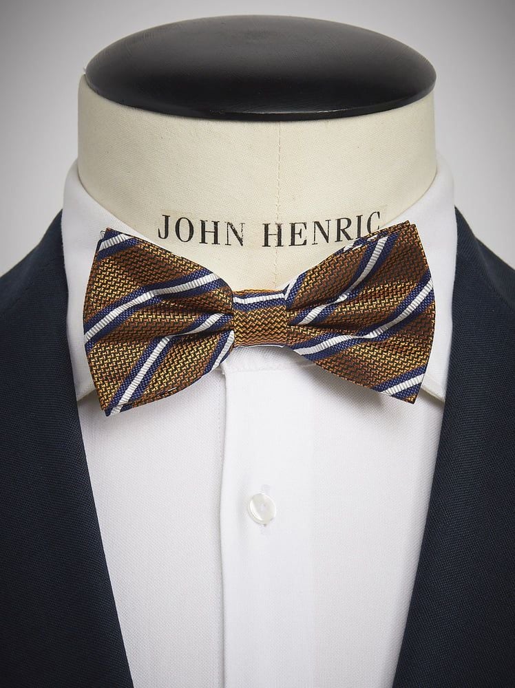 Blue & Orange Bow Tie