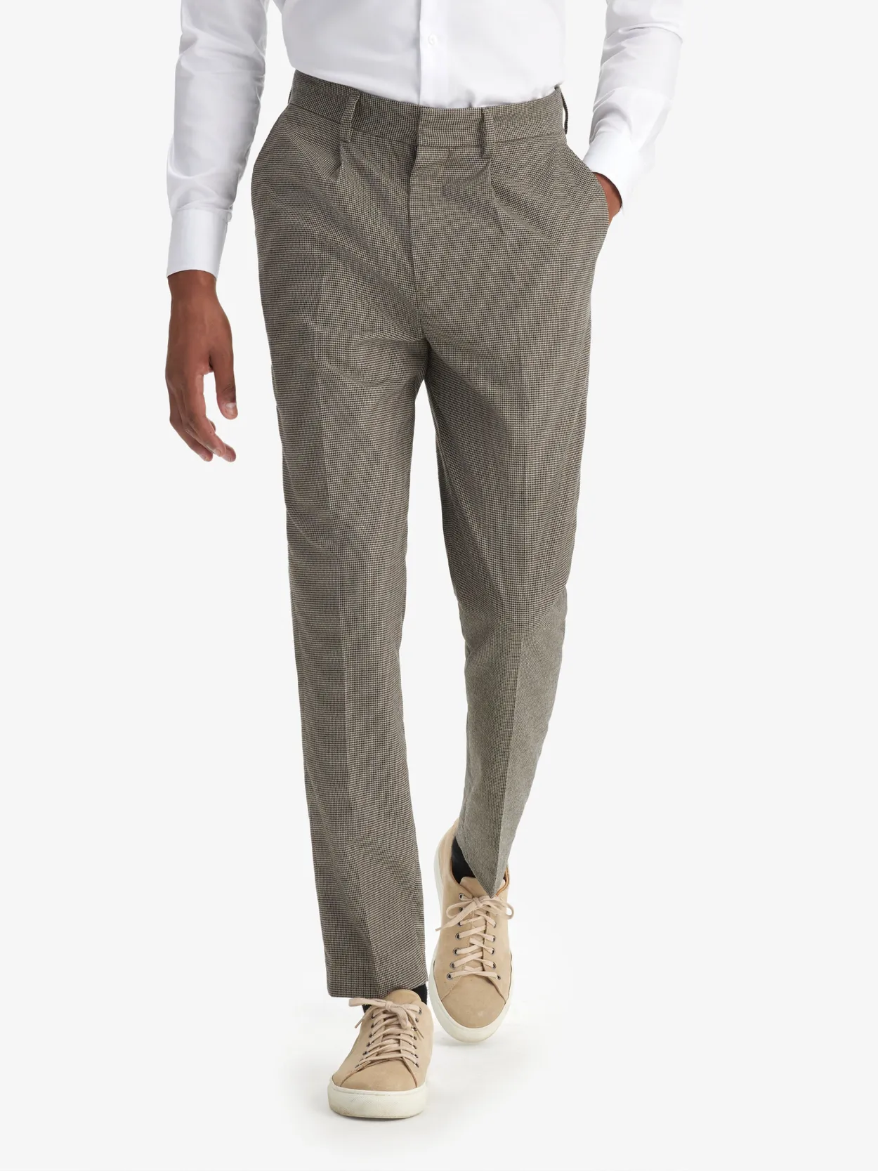 Brown & Beige Flannel Pants