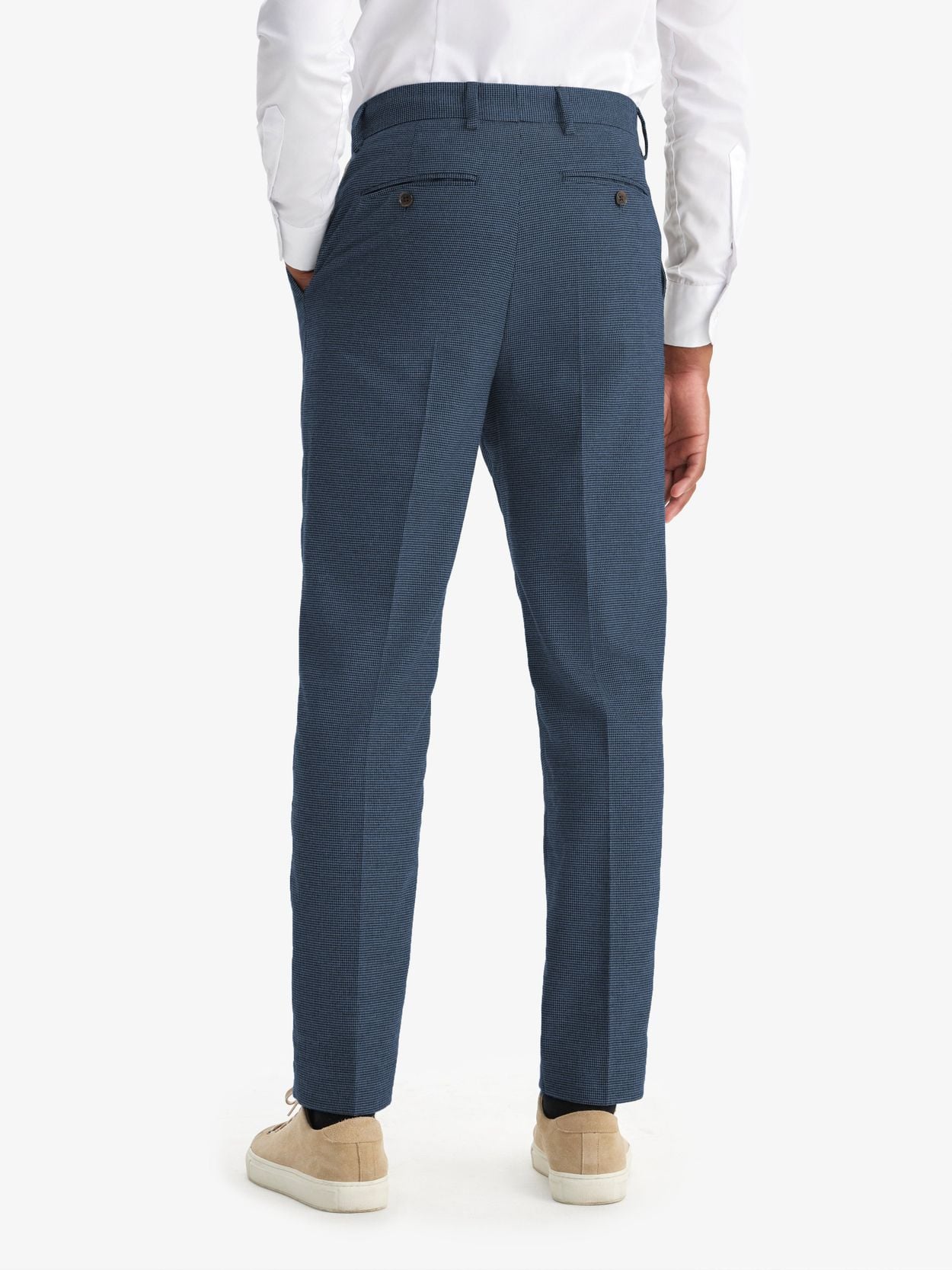 Blue Flannel Trousers - Men's flannel trousers - Buy online | John Henric