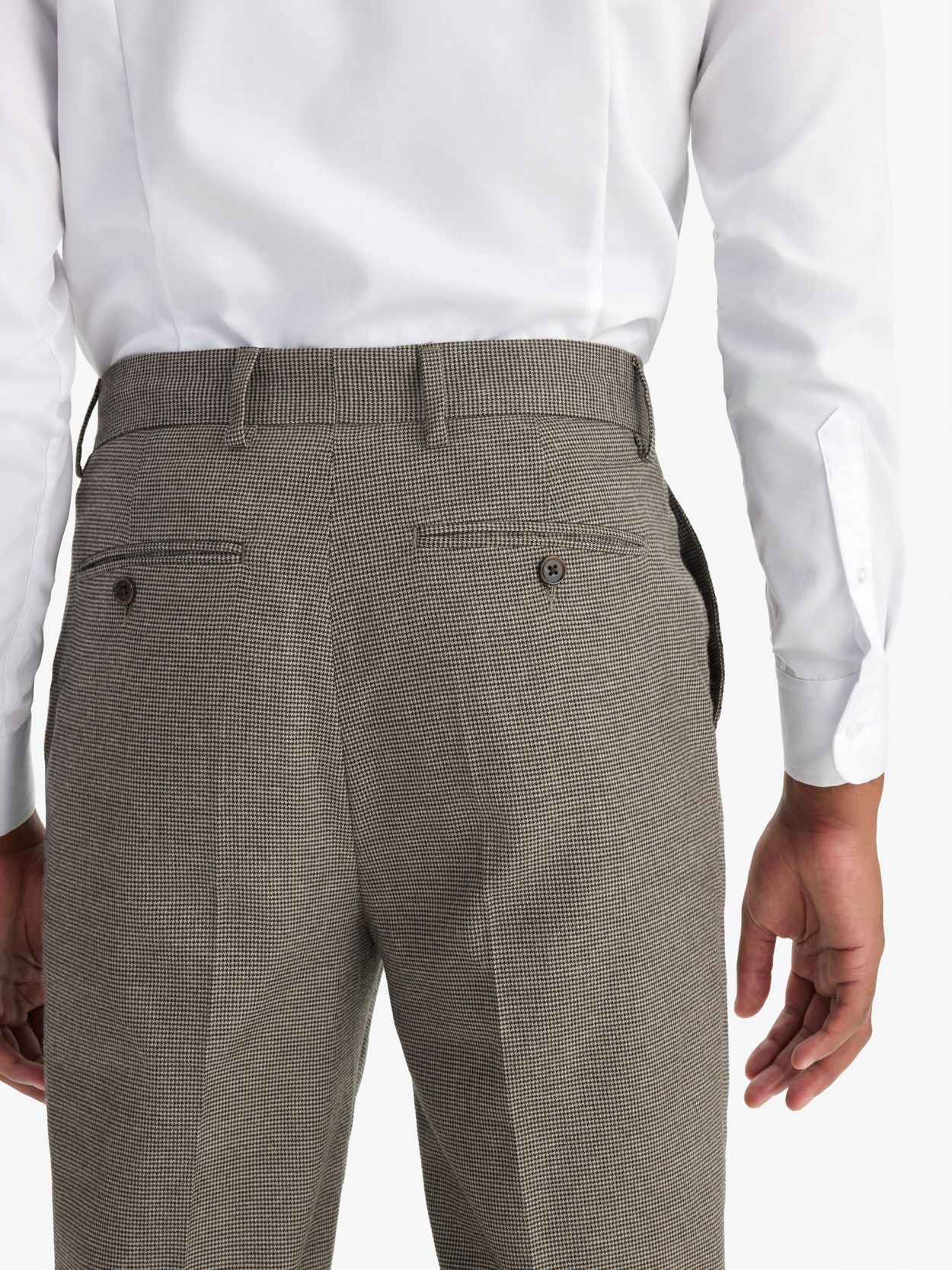 Brown & Beige Flannel Trousers - Men's flannel trousers - Buy online | John  Henric