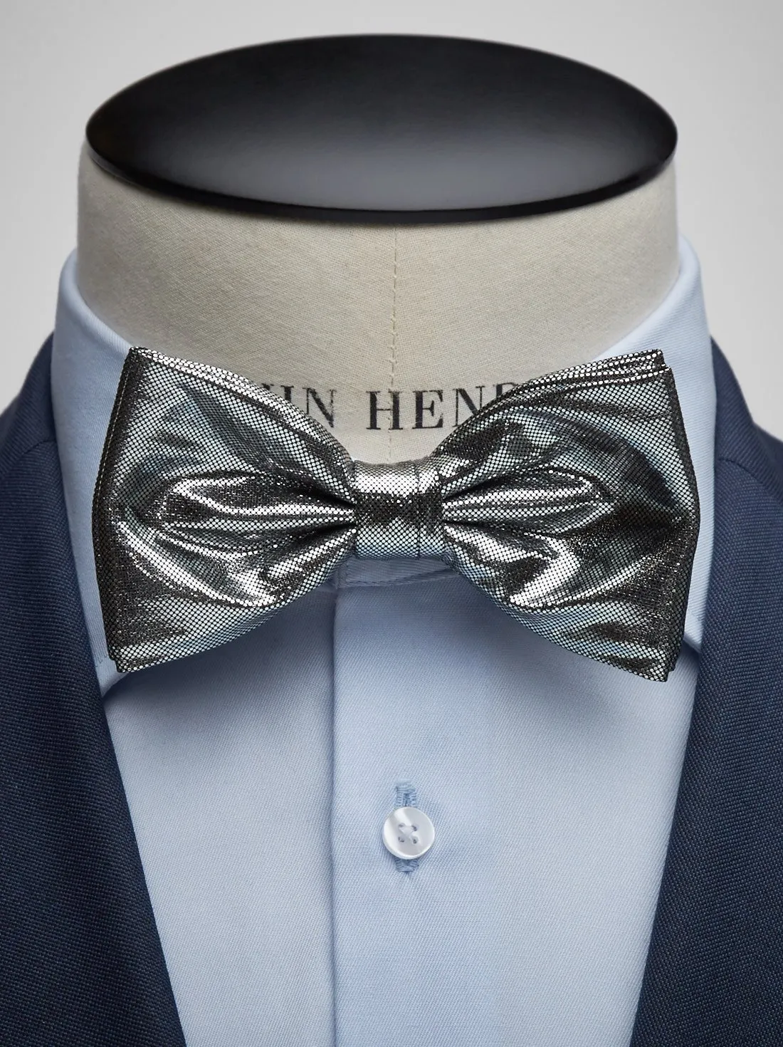 Silver Bow Tie Formal