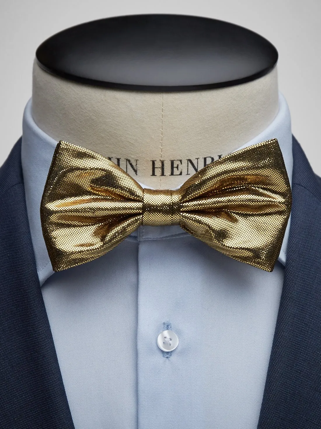 Gold bow hot sale tie