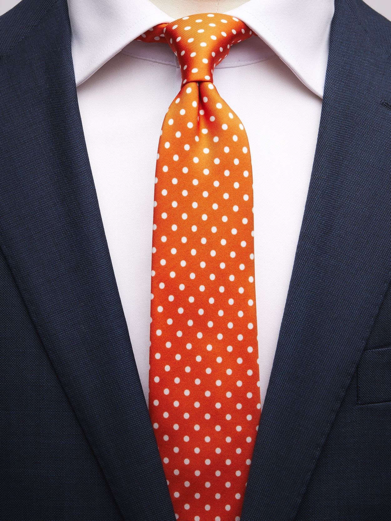 Orange Tie Dot