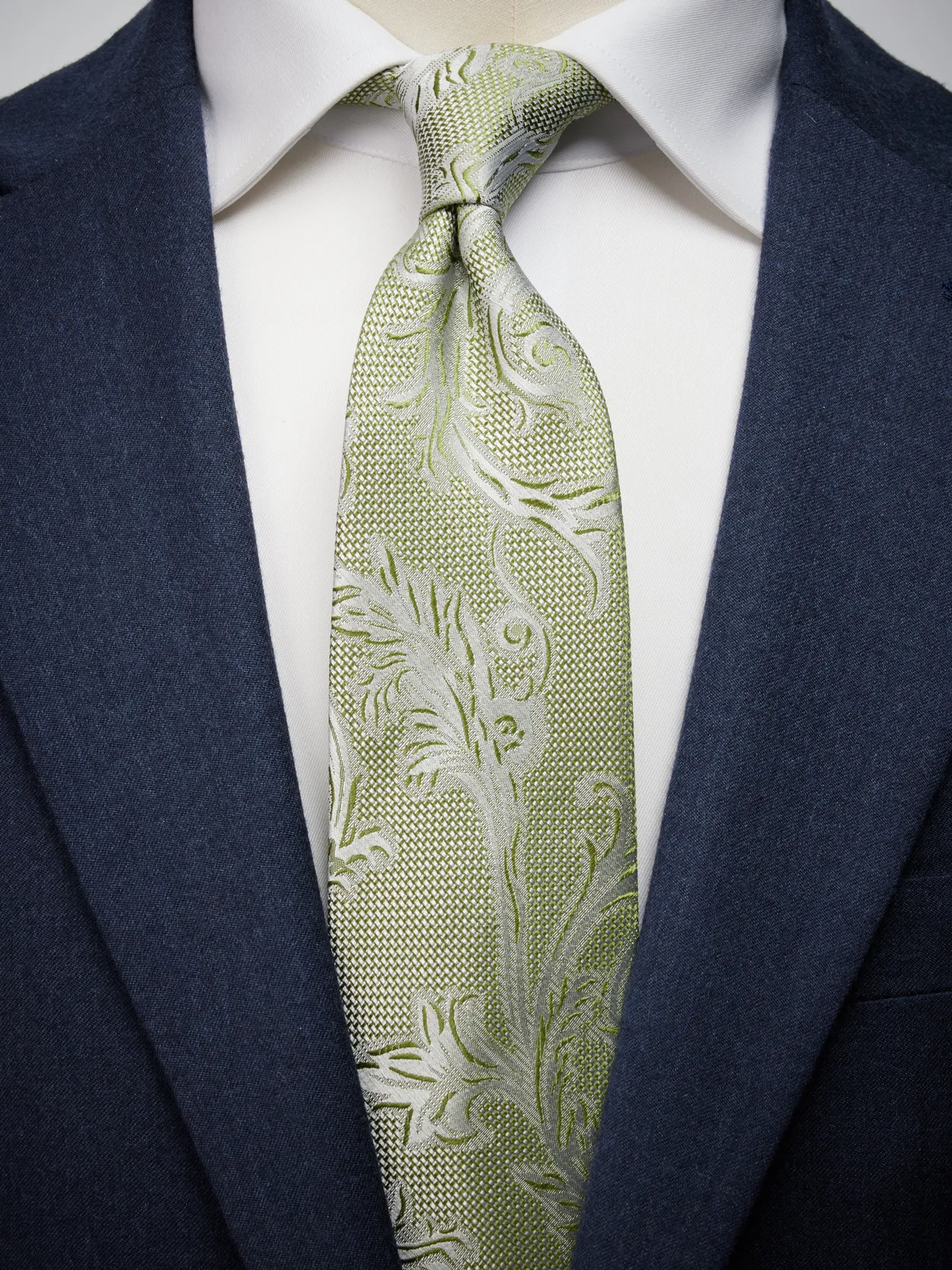 Light Green Tie Paisley