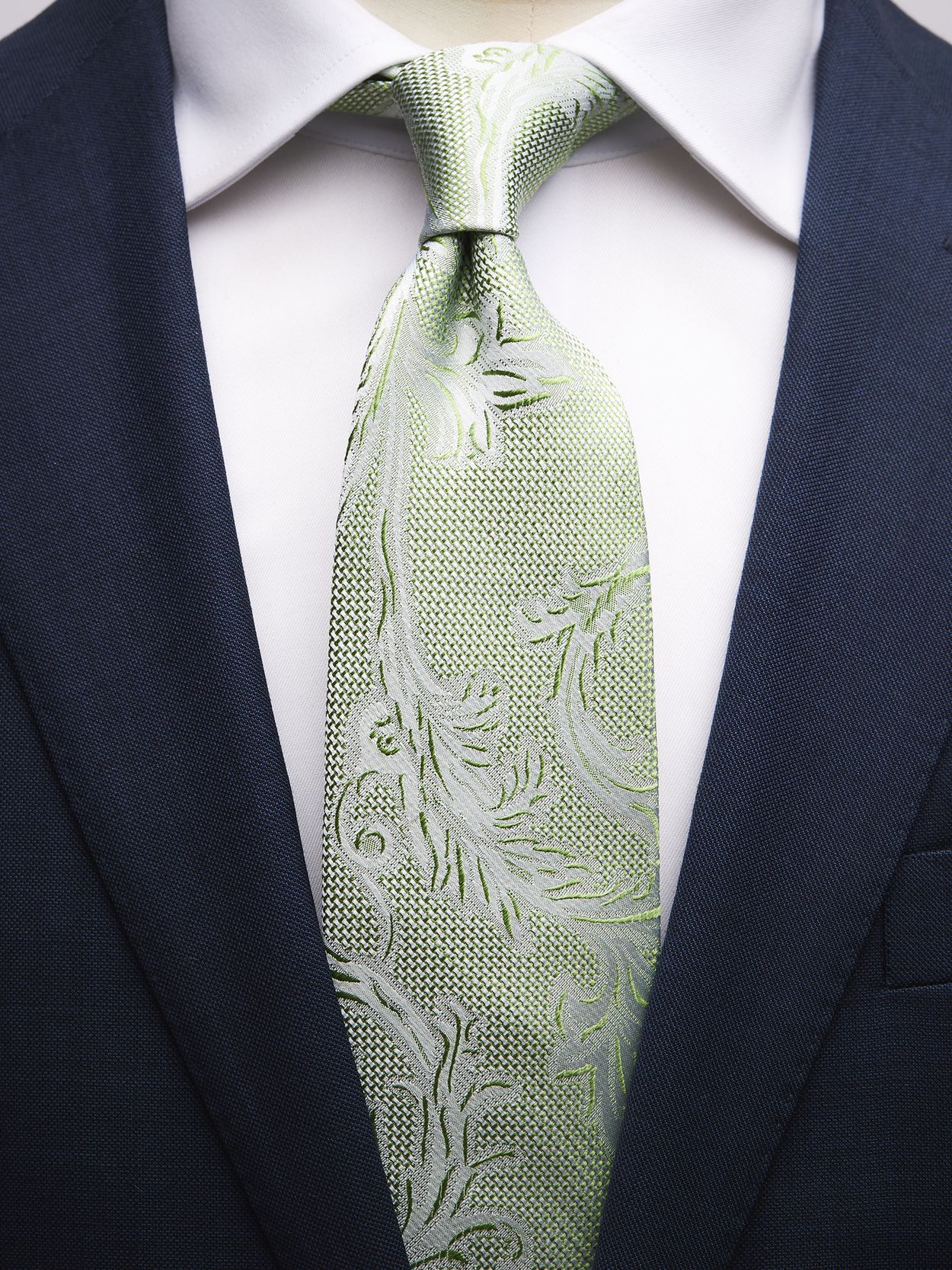 Light Green Tie Paisley