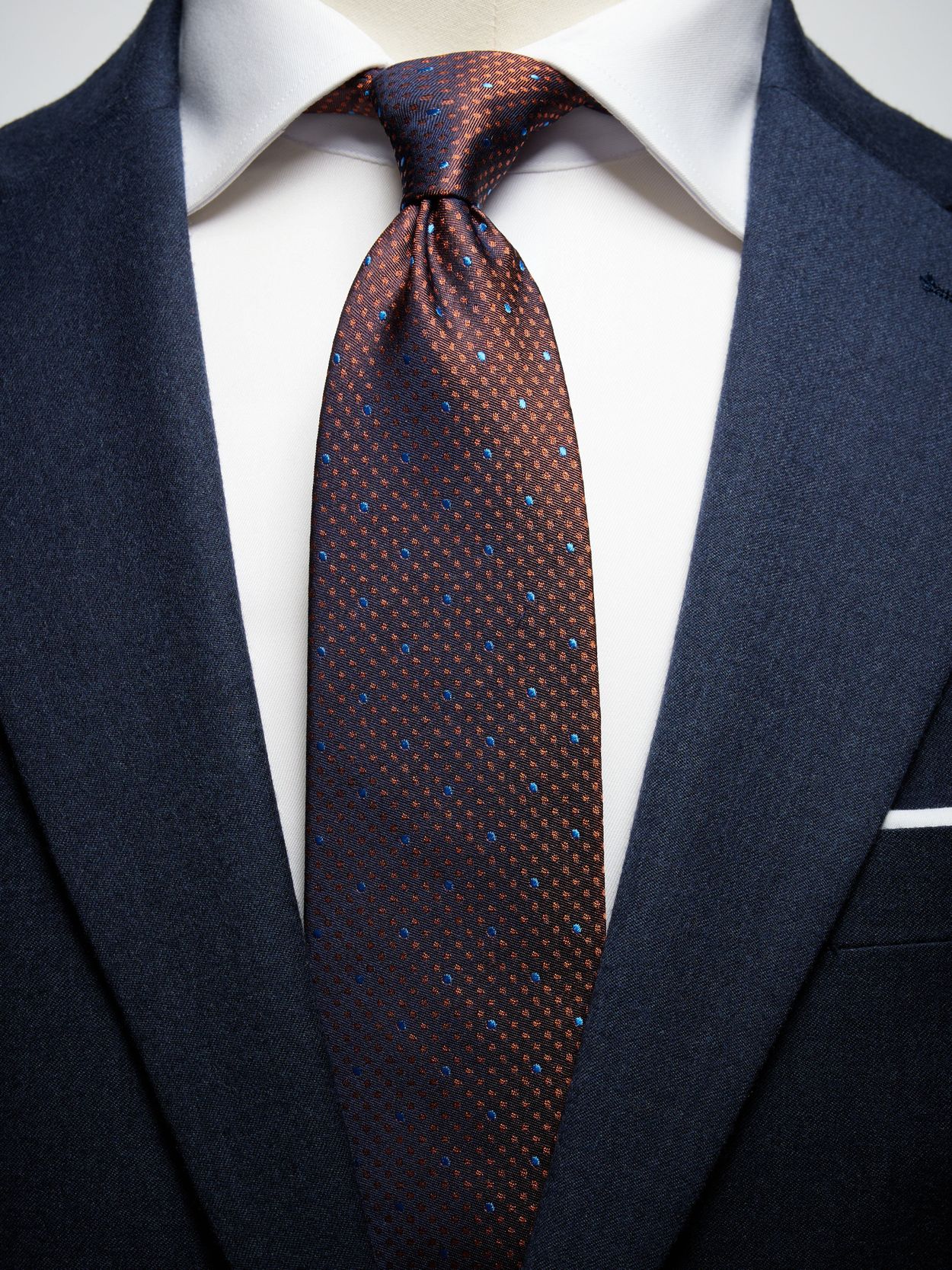 designer orange ties