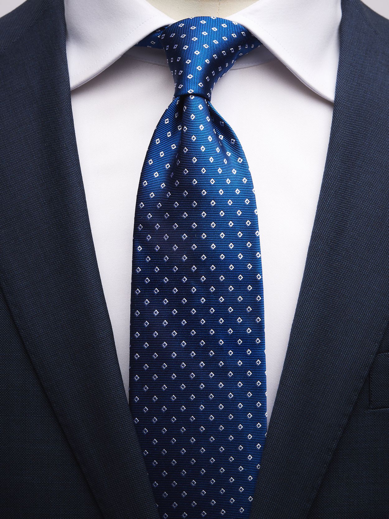 White shirt blue clearance tie