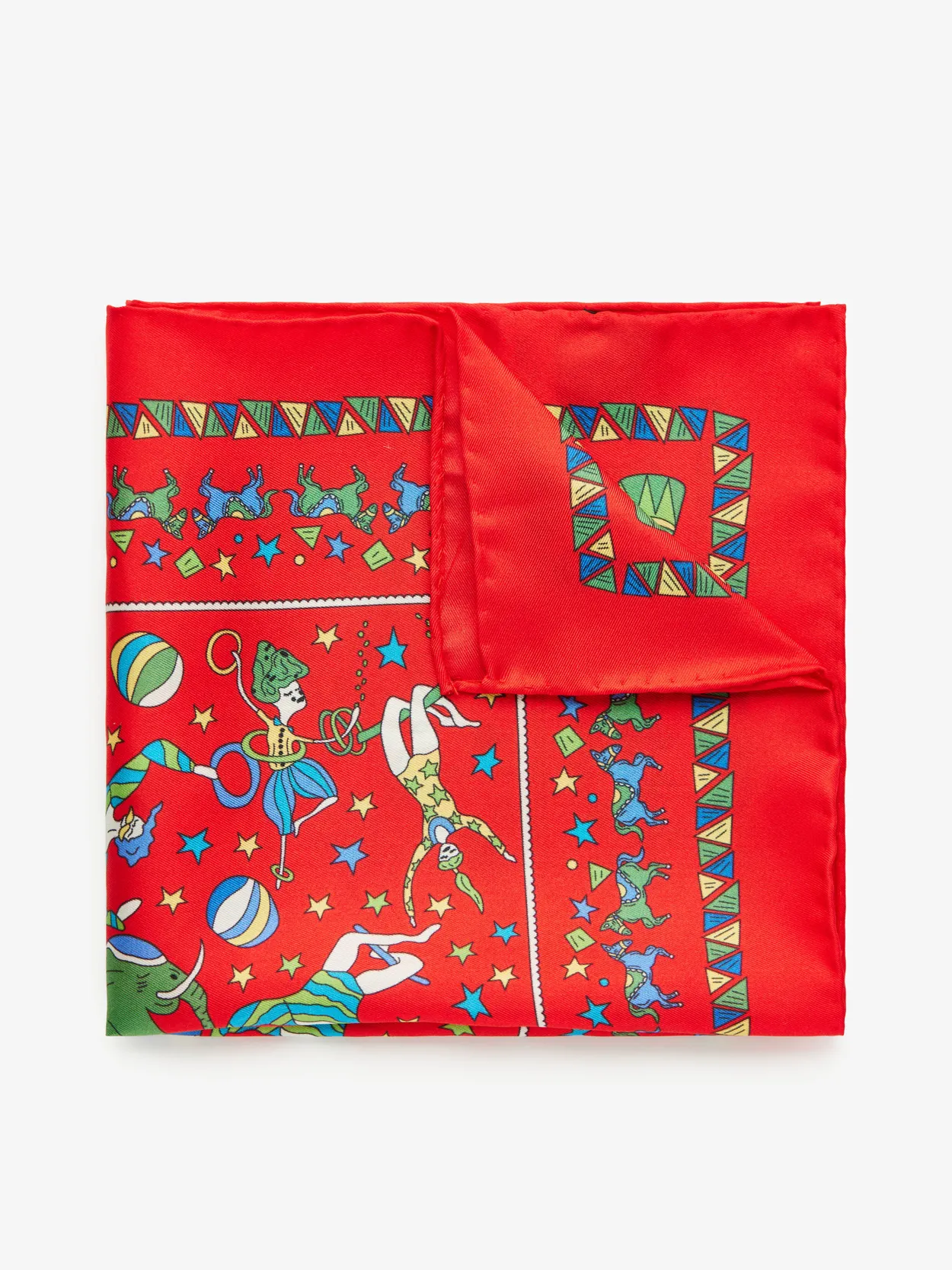 Red Pocket Square Motif