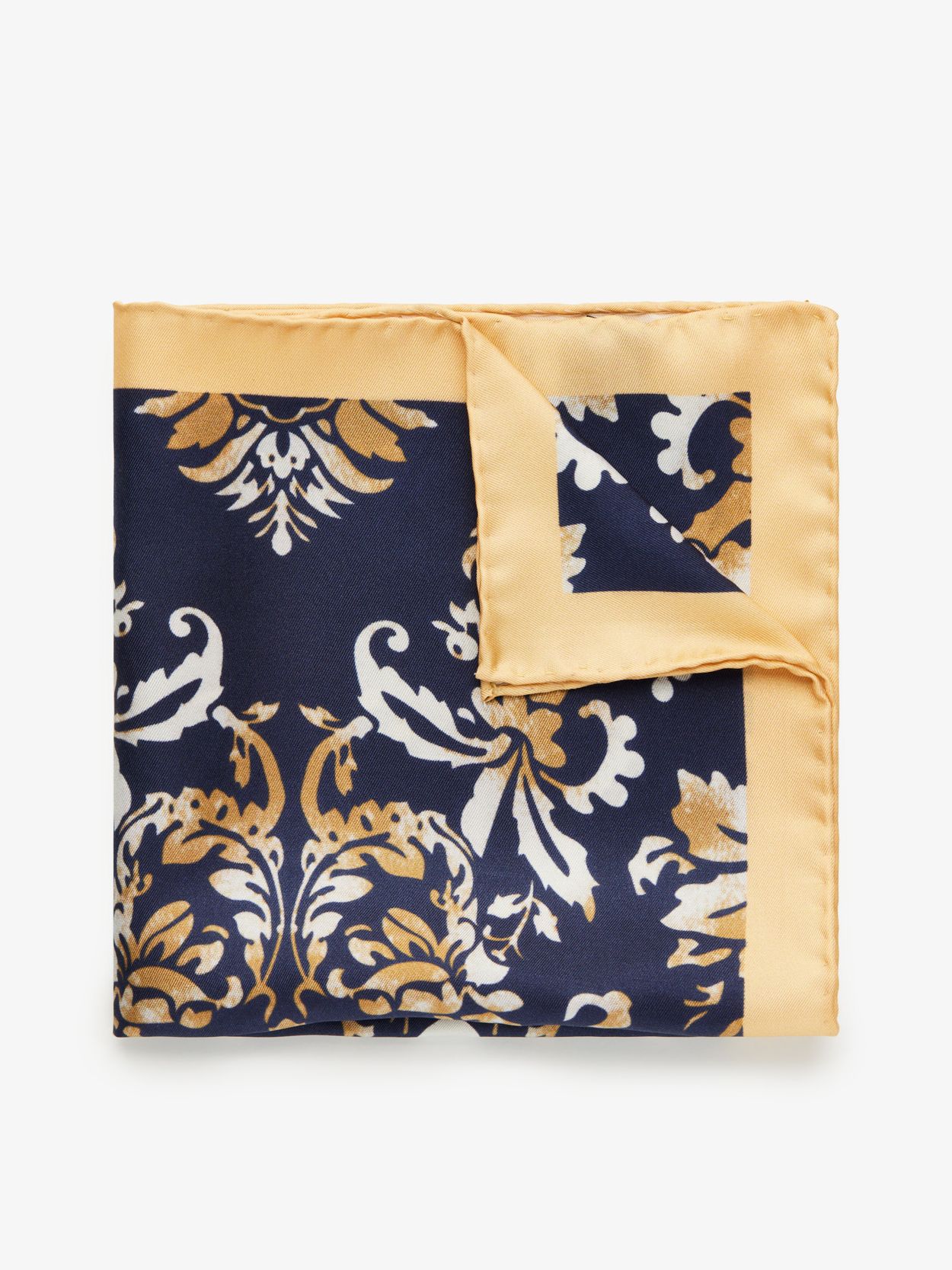 Dark Blue Pocket Square Motif