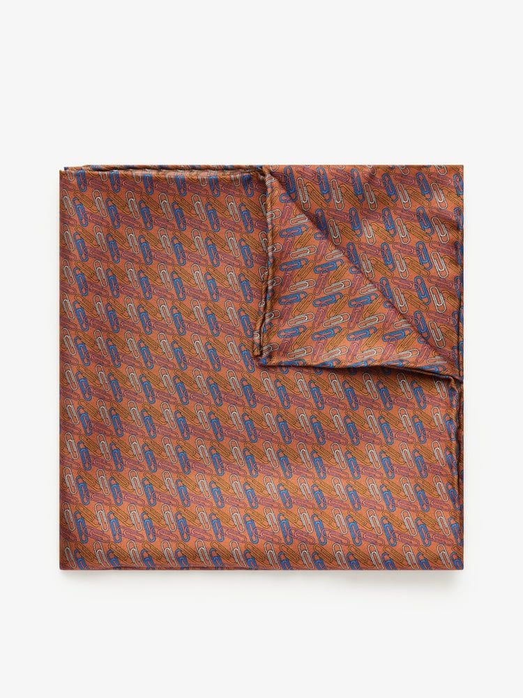 Brown Pocket Square Motif
