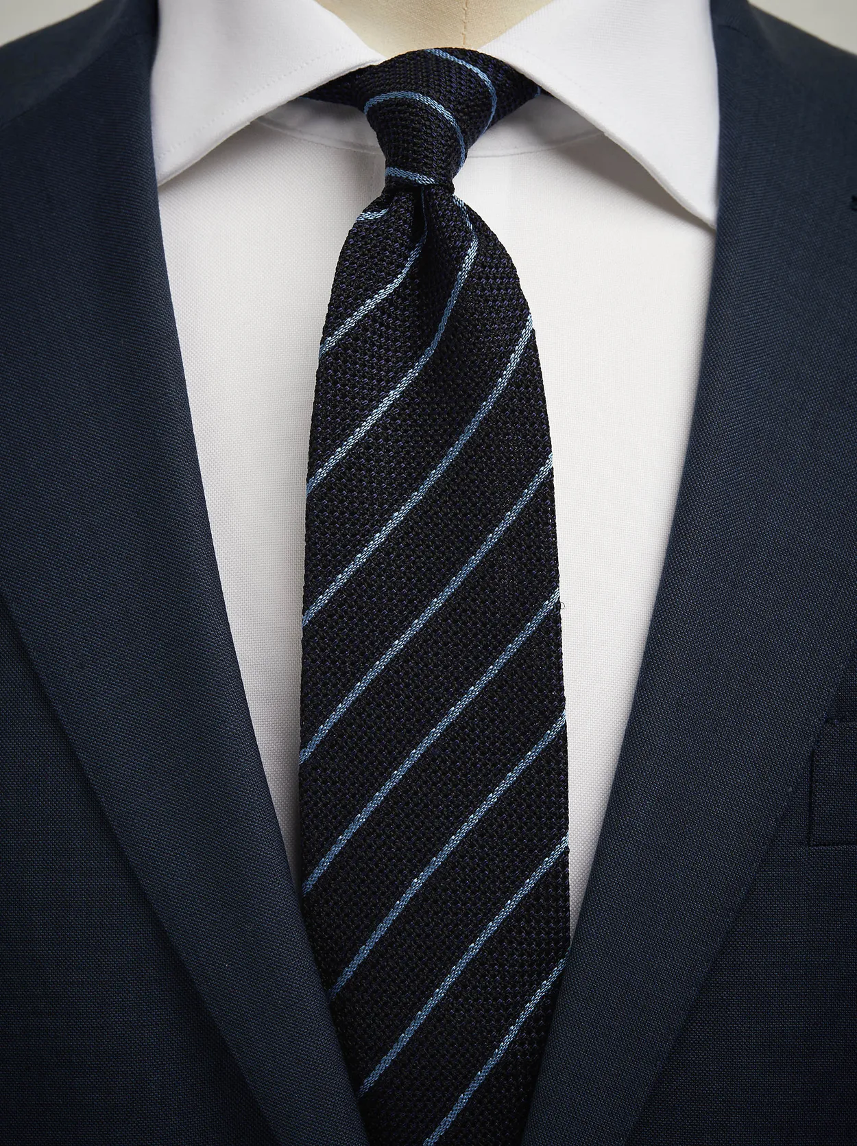 Blue Grenadine Tie