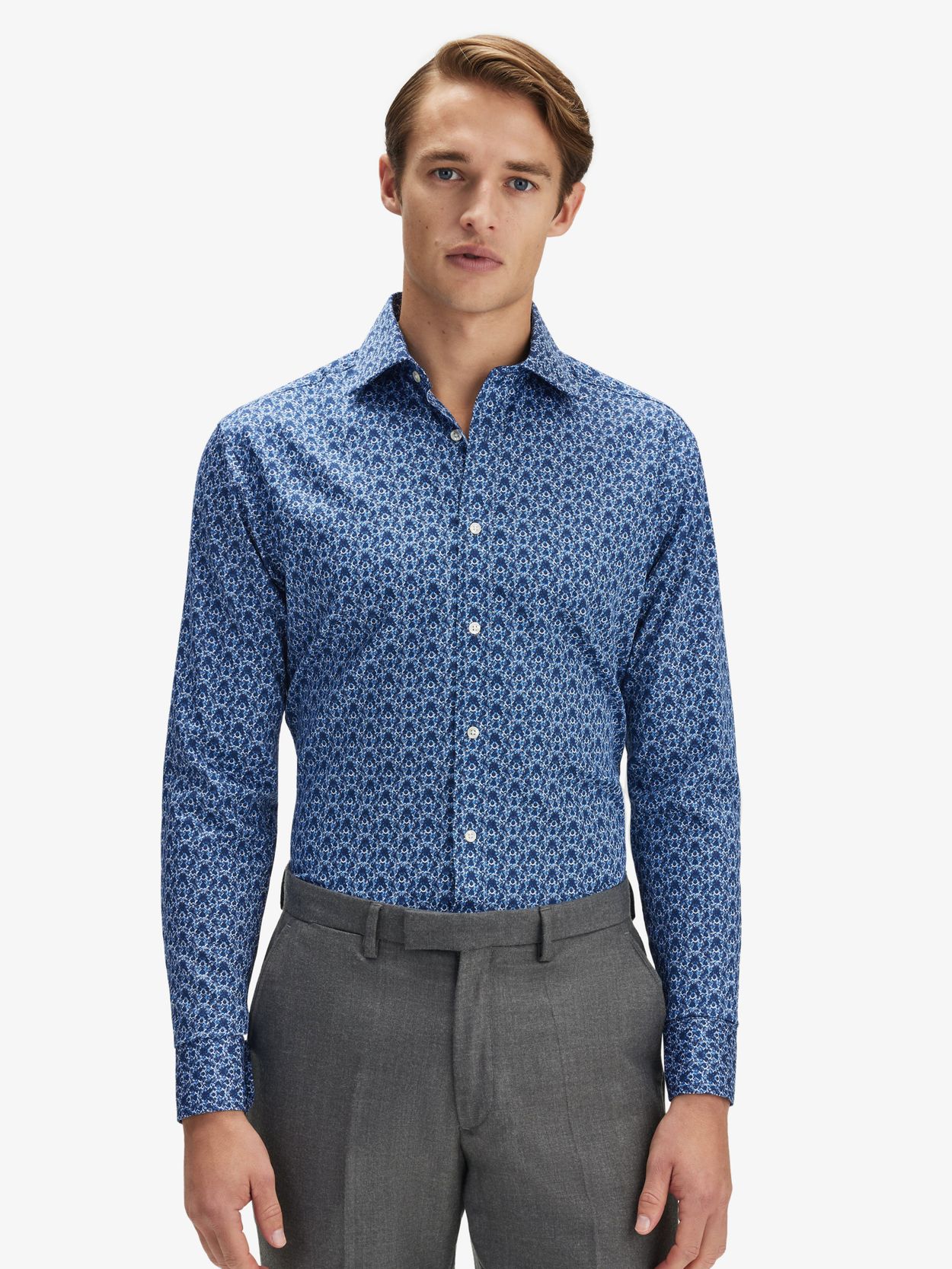 blue pattern dress shirt Eight-X | Designer Dress Shirts main image 1
