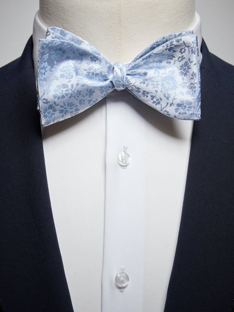 Light Blue Bow Tie - Silk - Buy online | John Henric