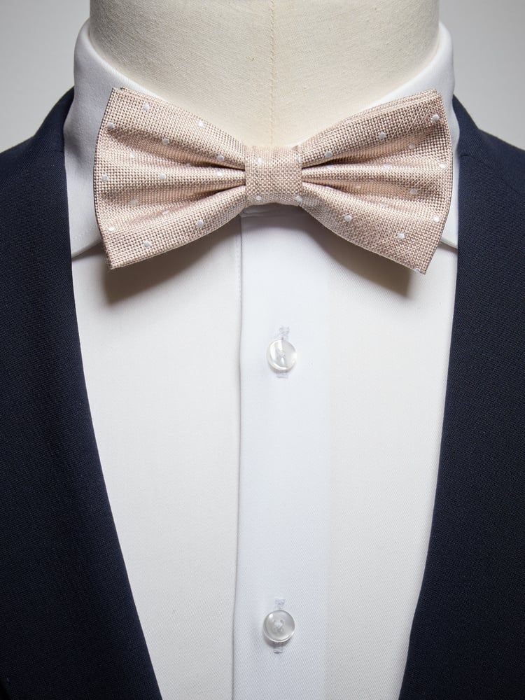 Beige Bow Tie