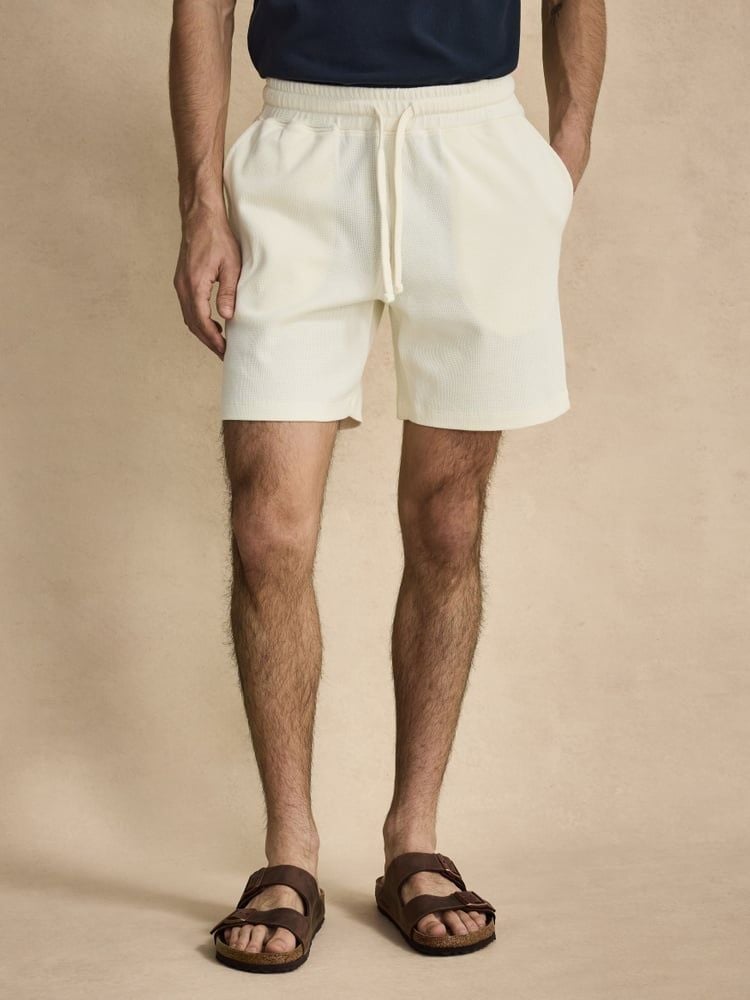 Gebroken Wit Jersey Shorts
