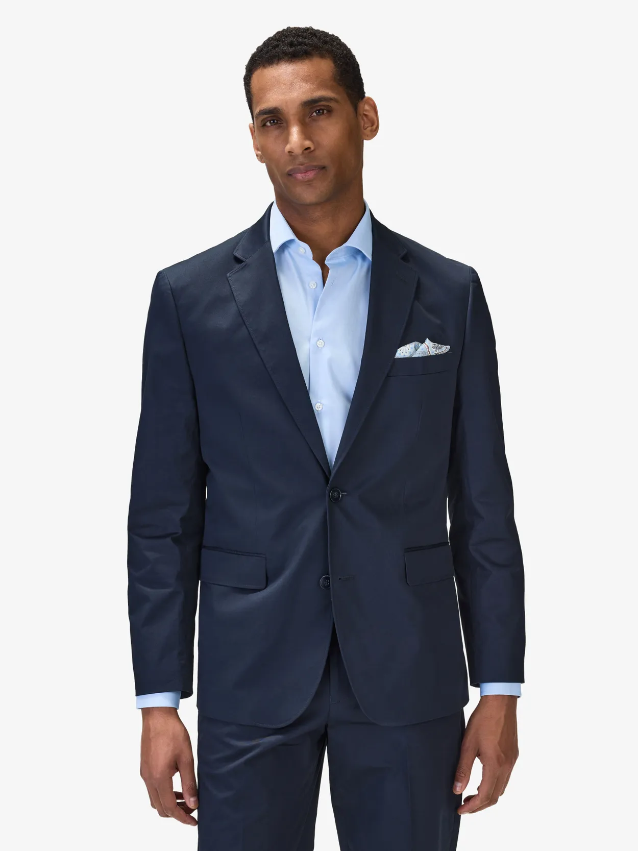 Image number 3 for product Navy Blue Cotton Suit