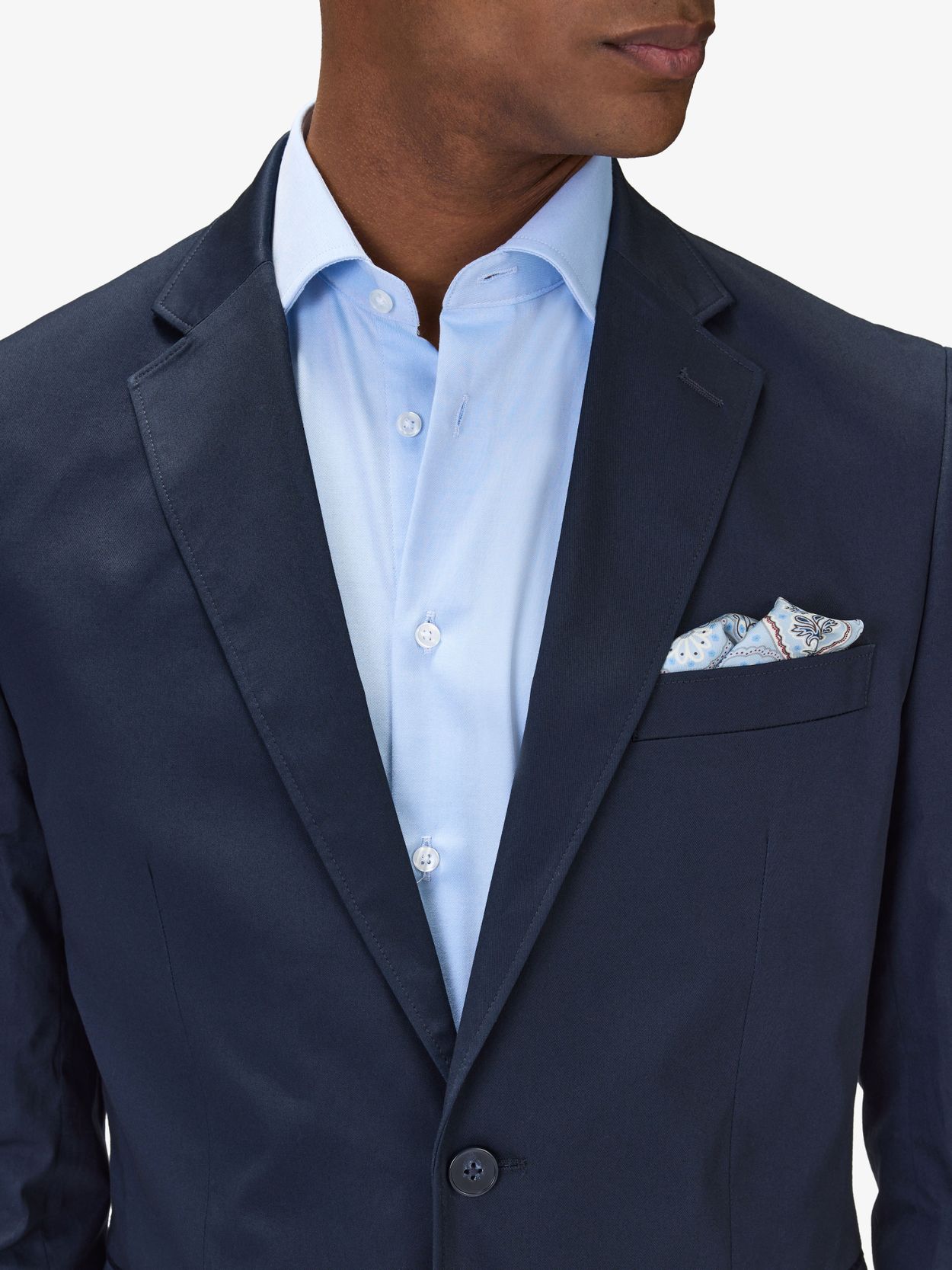 Image number 7 for product Navy Blue Cotton Suit