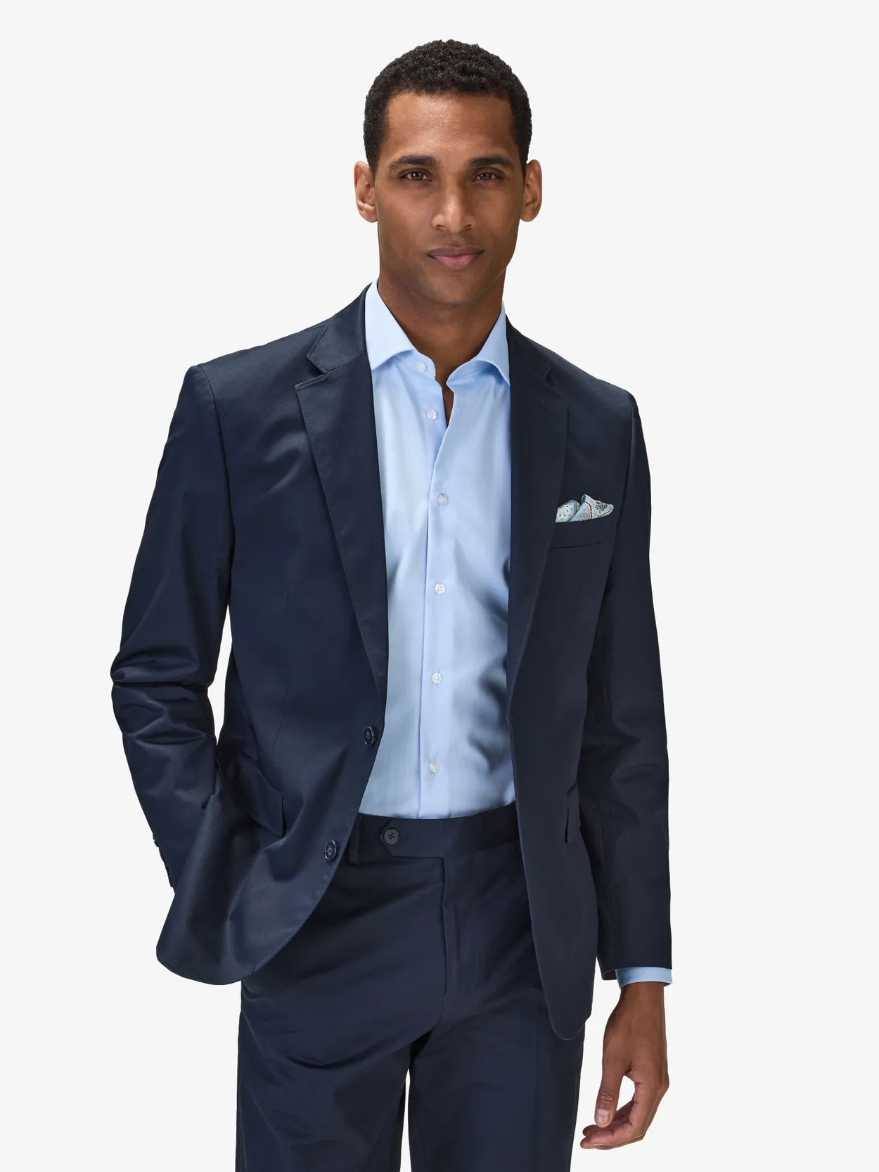 Image number 6 for product Navy Blue Cotton Suit