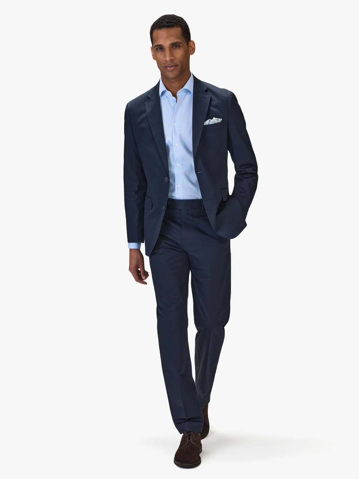 Image number 8 for product Navy Blue Cotton Suit