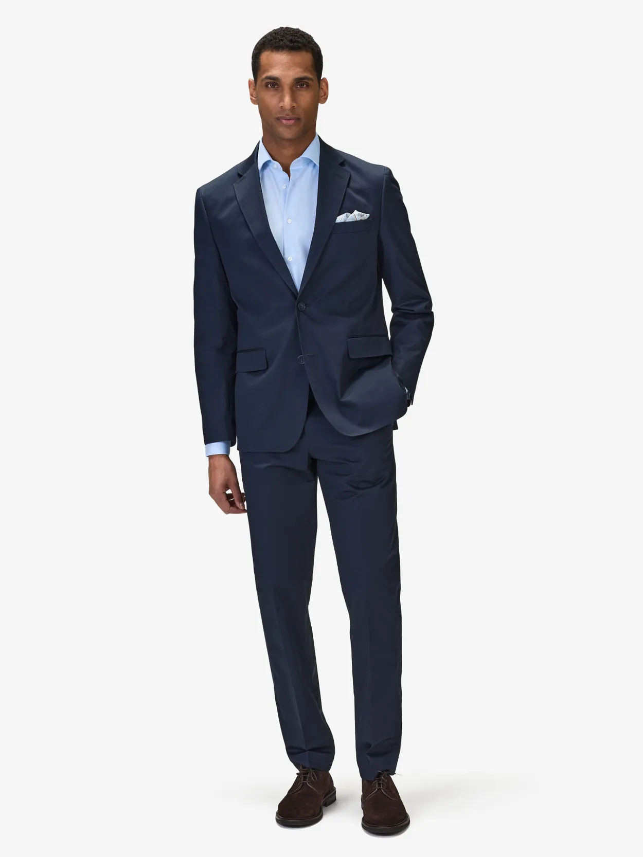 Image number 4 for product Navy Blue Cotton Suit