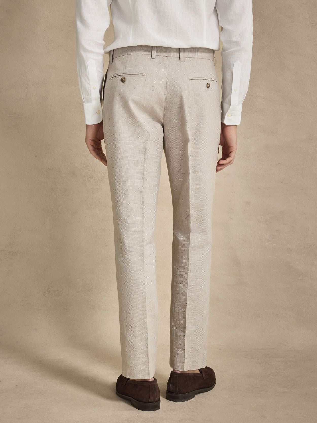 Image number 6 for product Beige Linnekostym