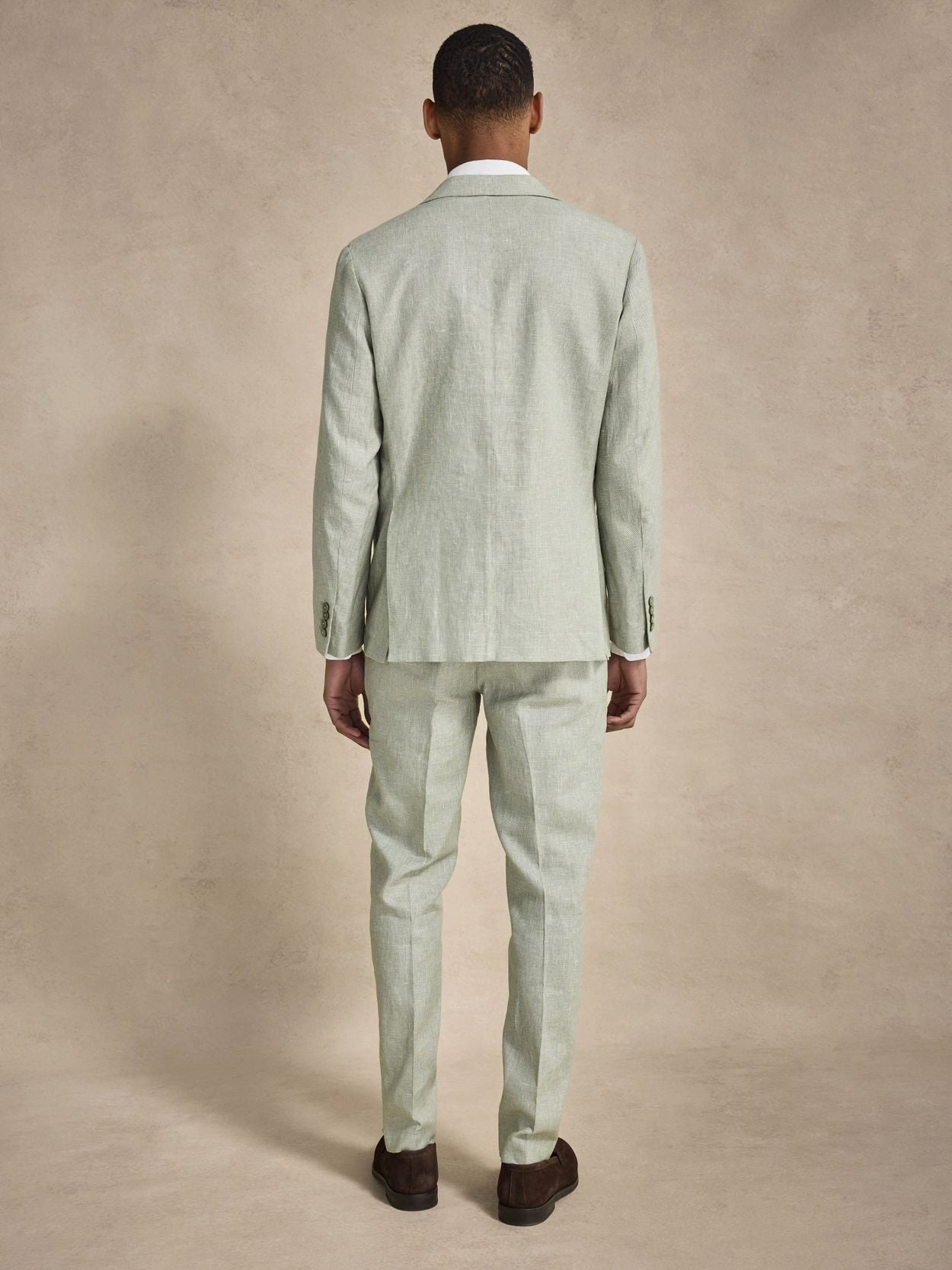 Image number 6 for product Grön Linnekostym