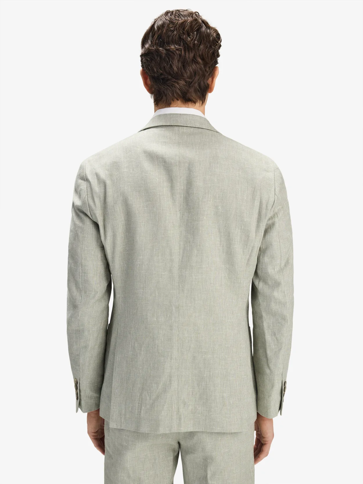 Image number 8 for product Green Linen Cotton Suit