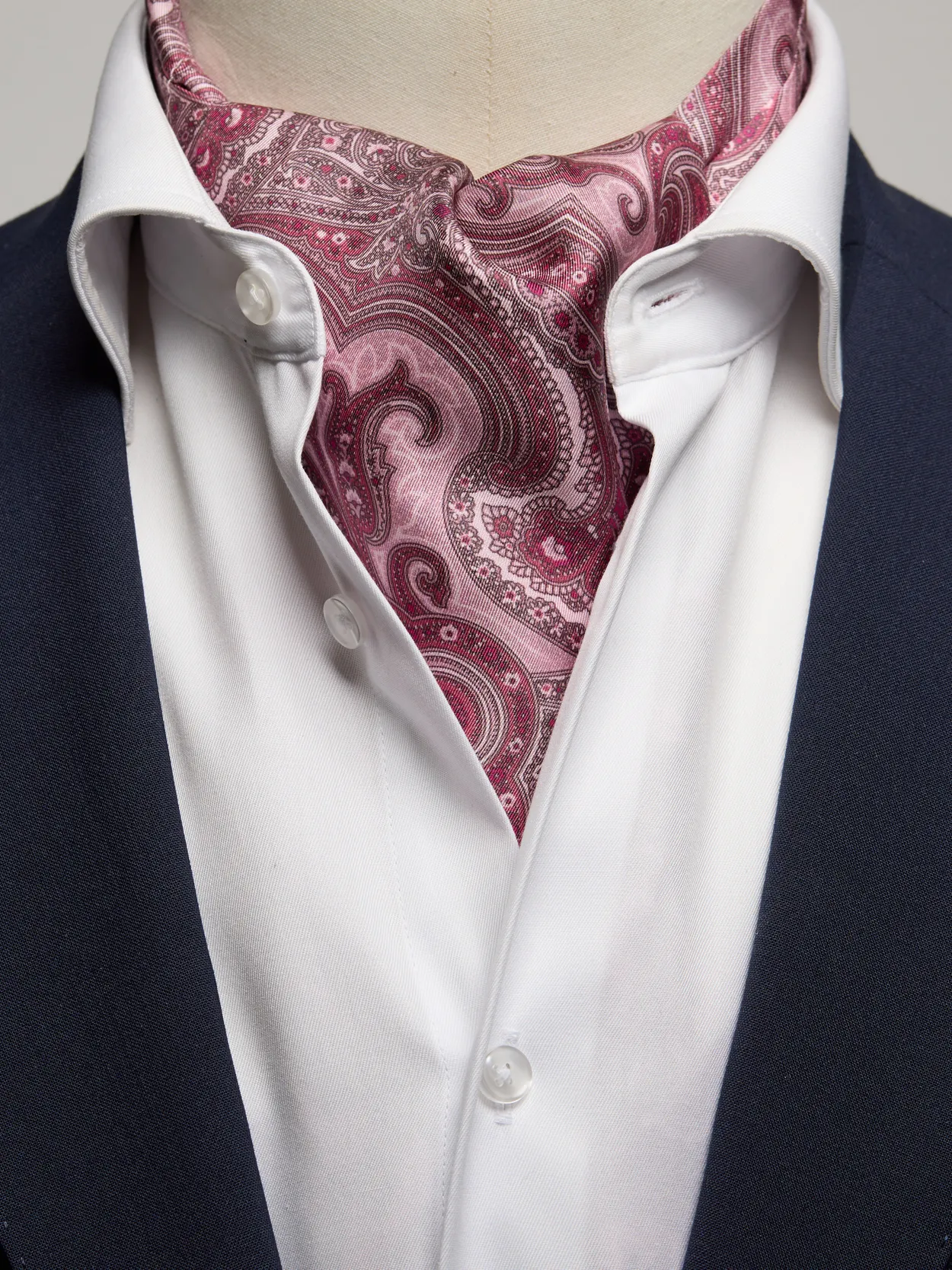 Roze Zijde Dubbelpunt Ascot Paisley