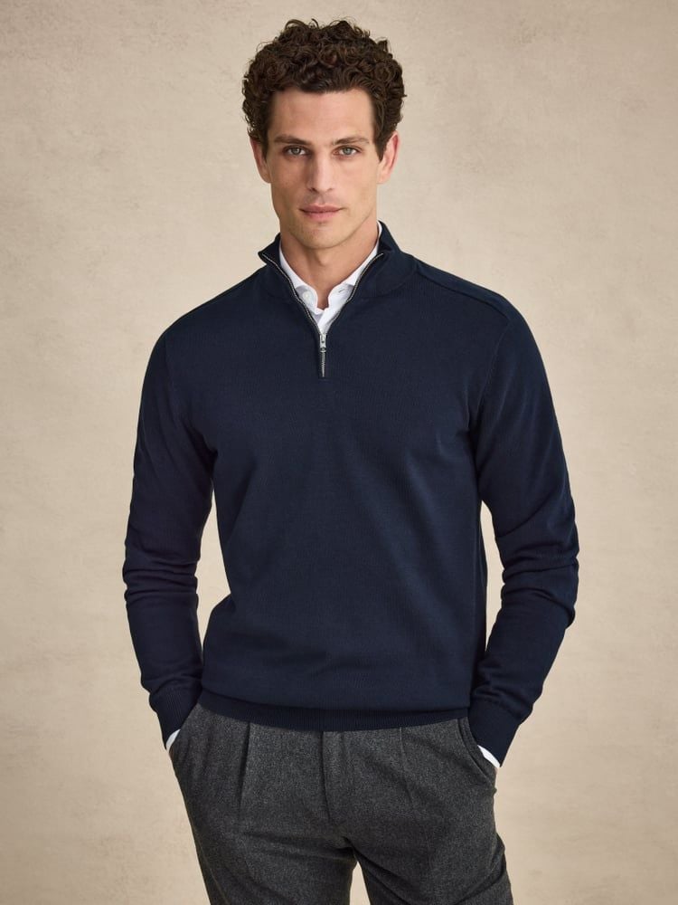 Cotton V-Neck Sweater - Buy online | John Henric