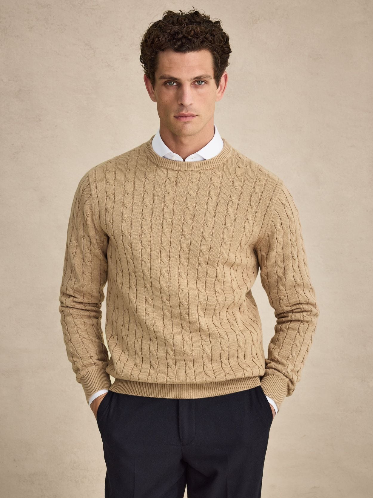 Cotton Cable Knit Sweater Buy online John Henric