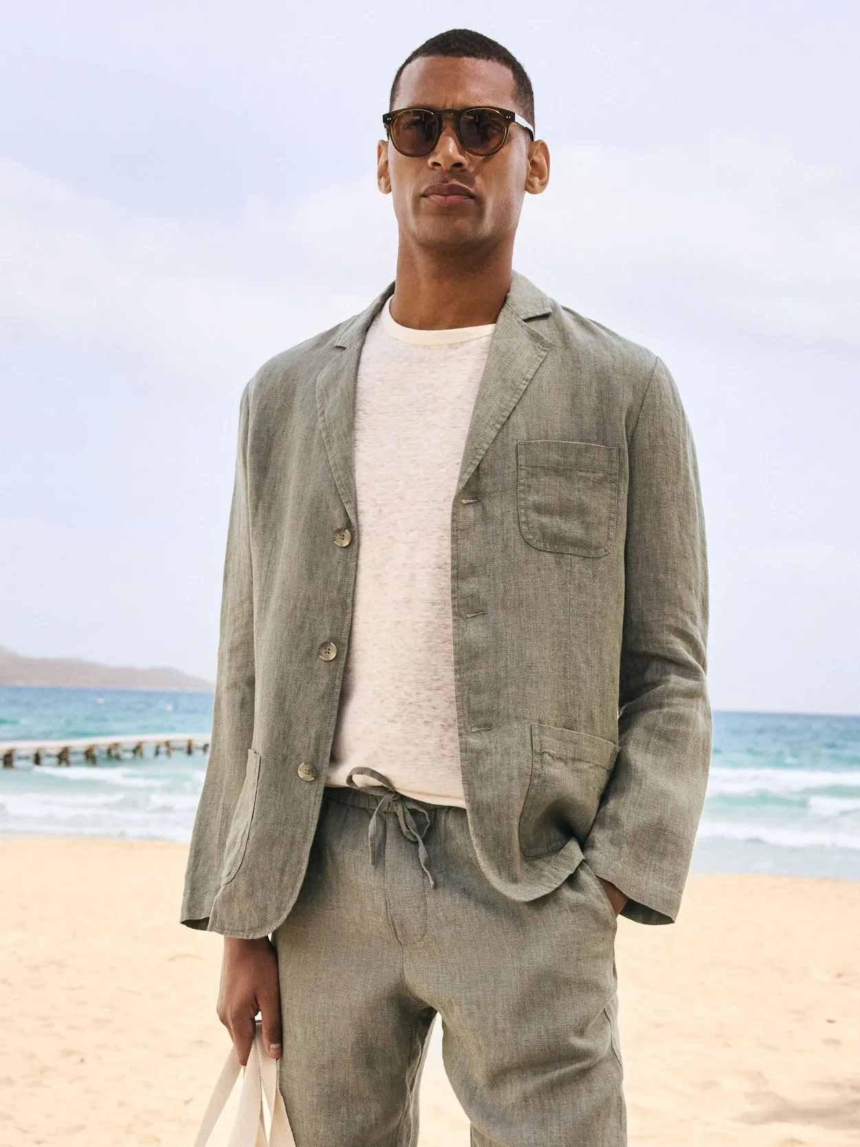 Image number 1 for product Green Linen Suit