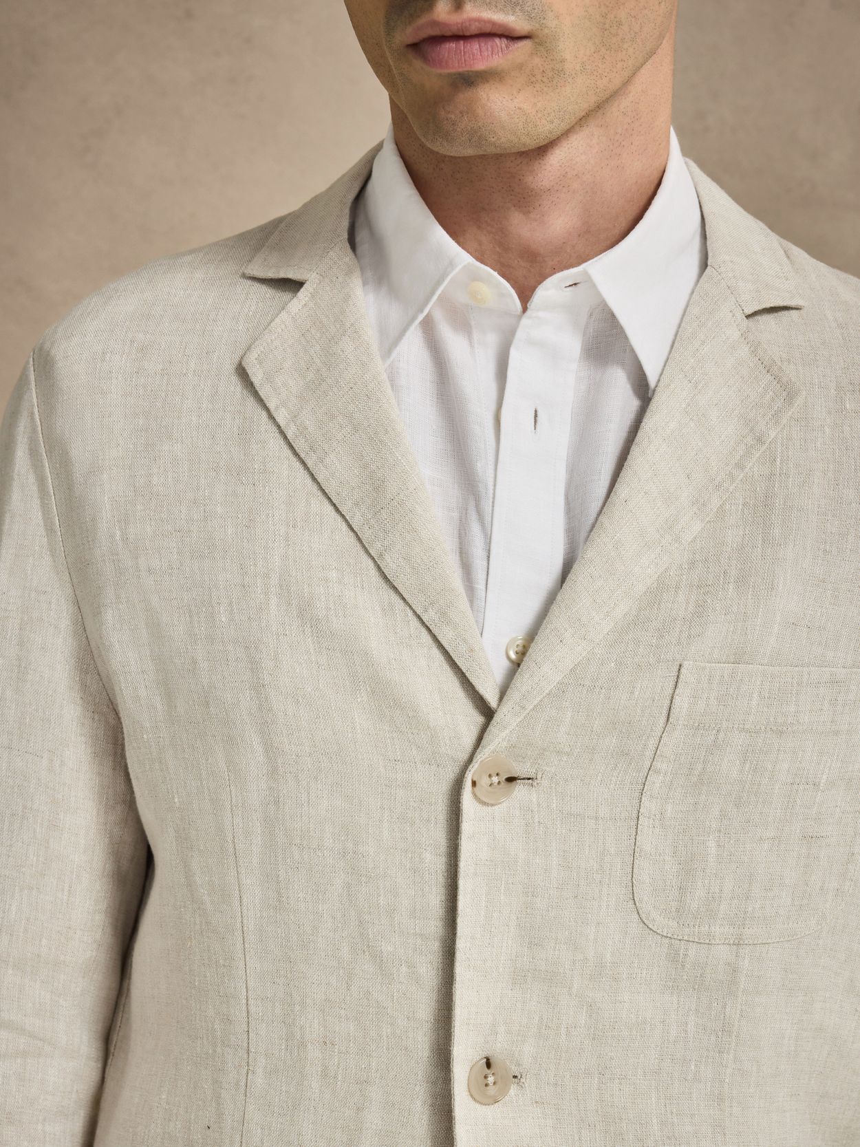 Image number 3 for product Sand Hør Jakkesæt