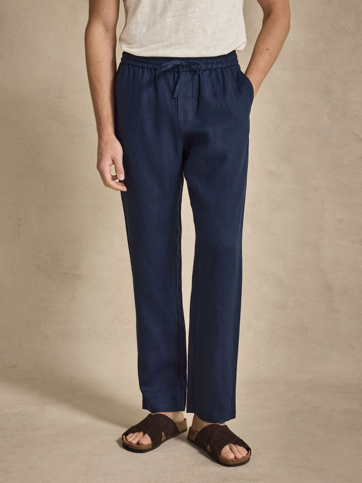 Image number 6 for product Navy Blue Linen Suit