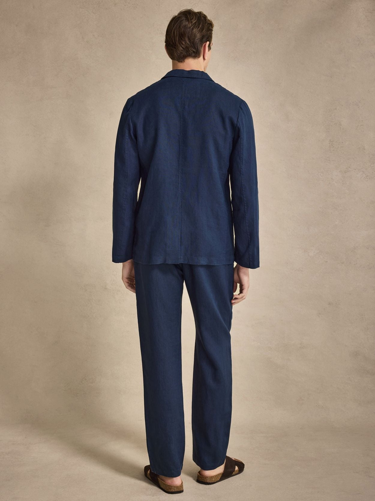 Image number 3 for product Navy Blue Linen Suit