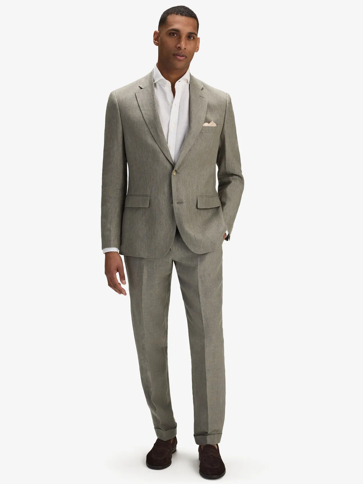 Image number 2 for product Green Linen Suit