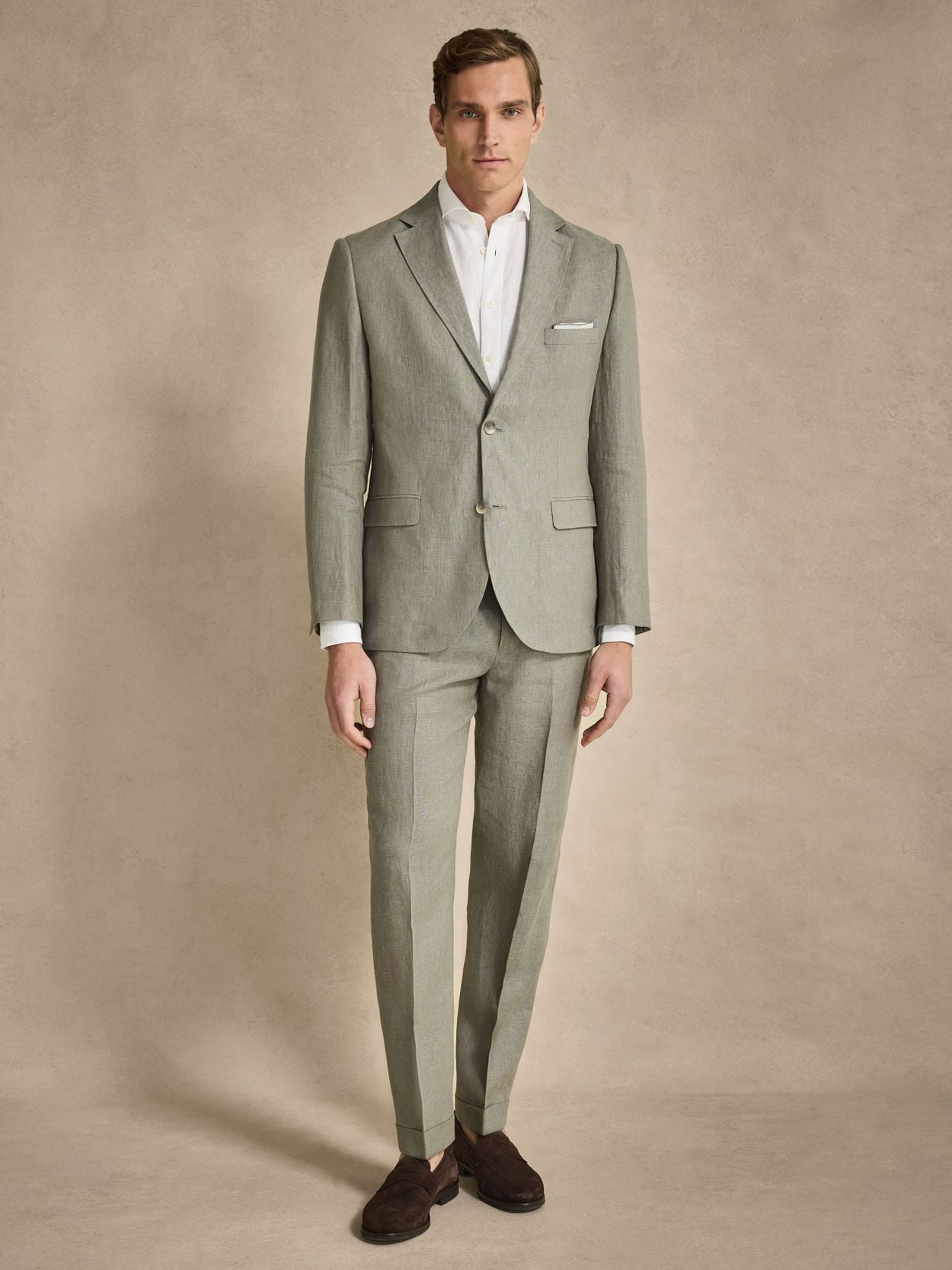 Image number 1 for product Green Linen Suit