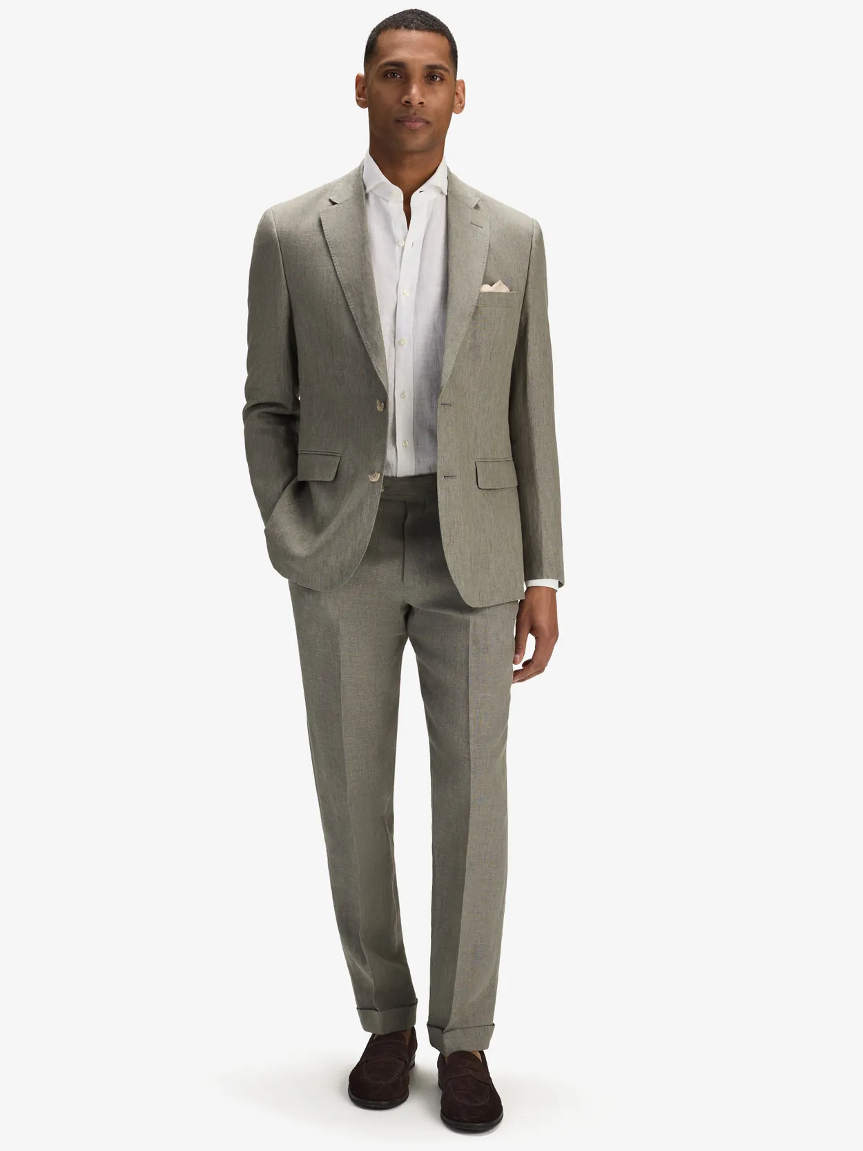 Image number 8 for product Green Linen Suit