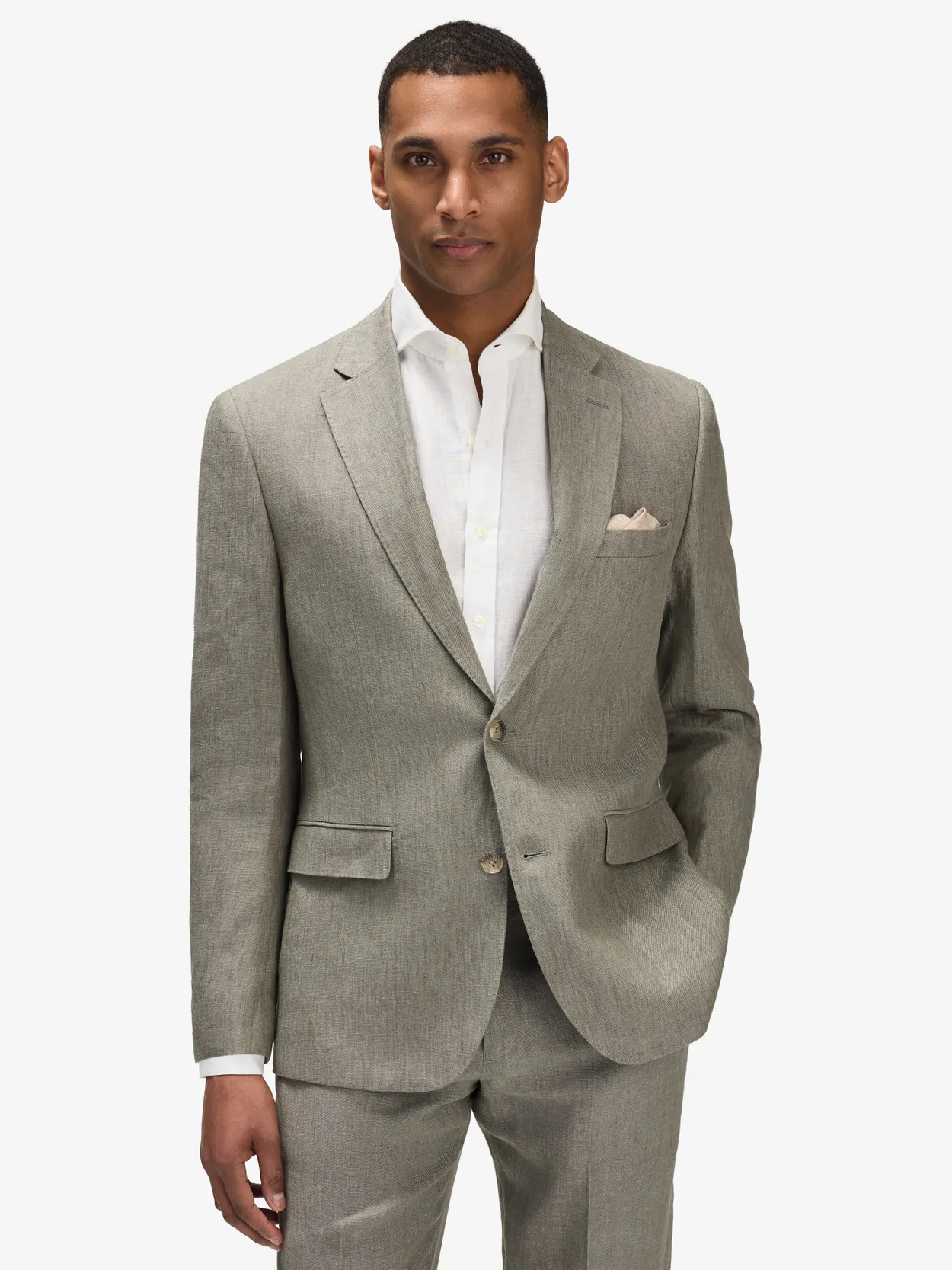 Green Linen Suit