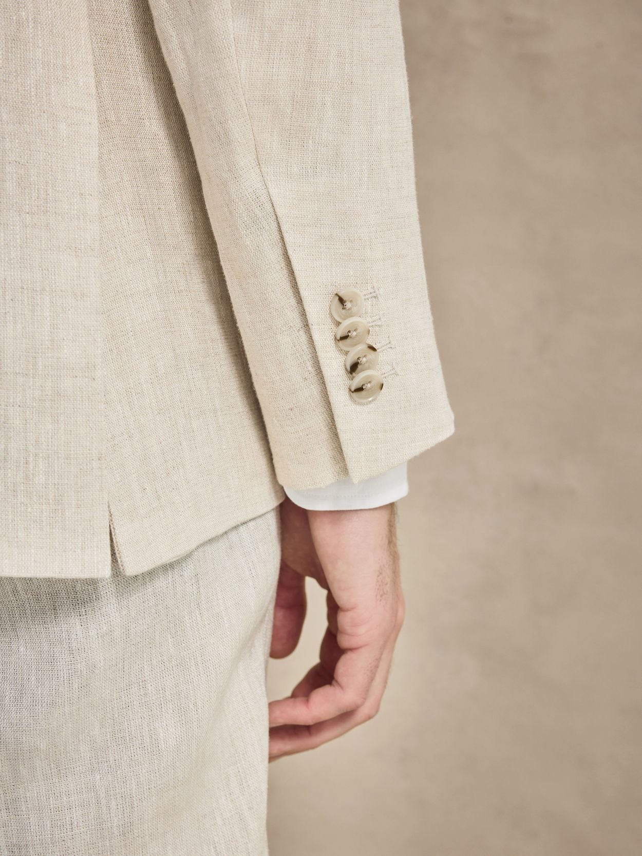 Image number 5 for product Sand Linen Suit