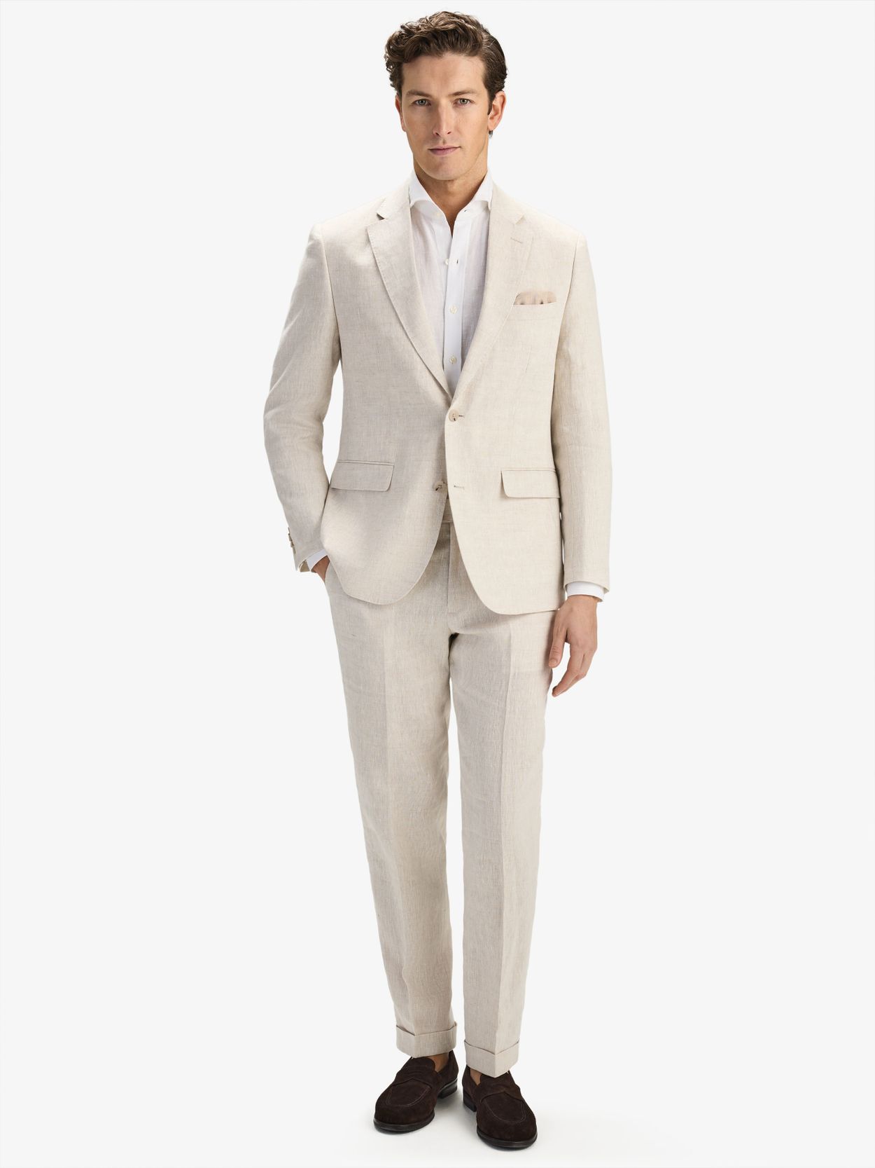 Image number 2 for product Sand Linen Suit