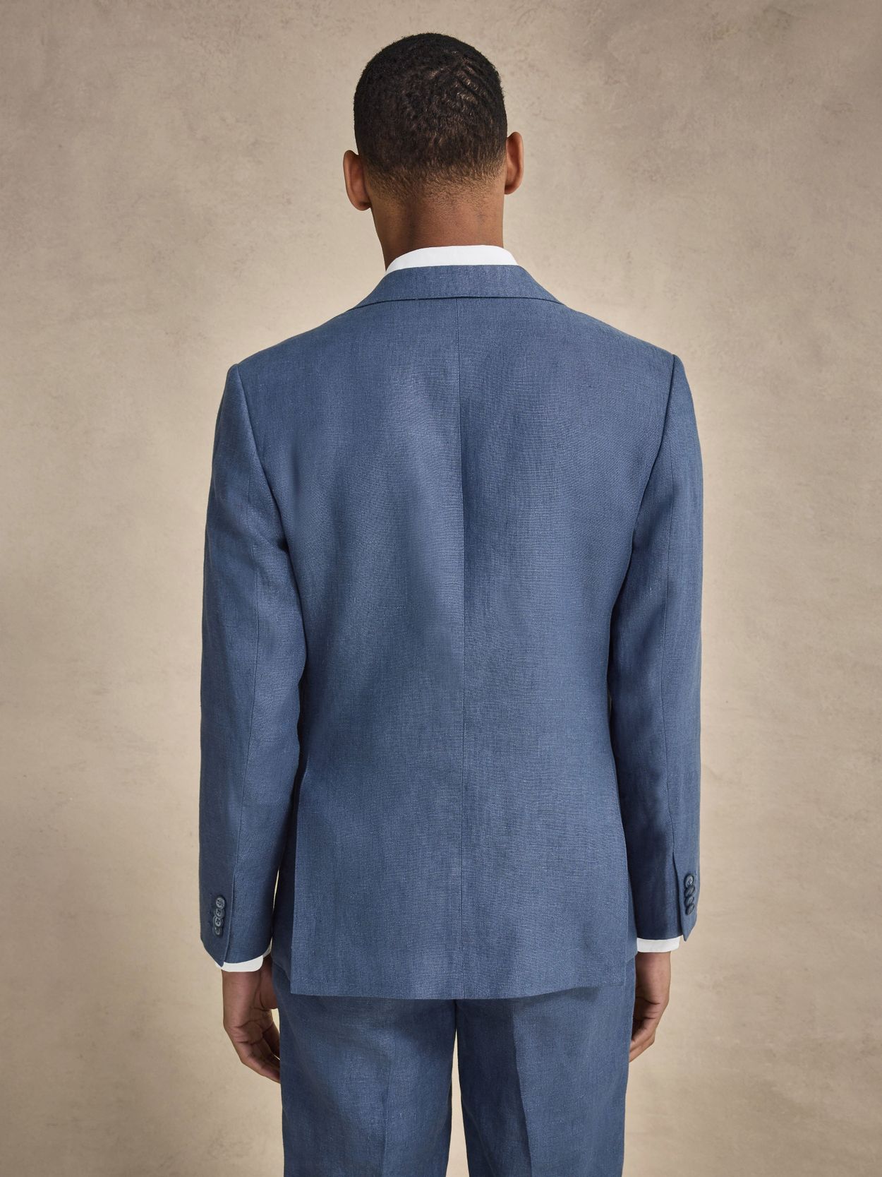 Image number 4 for product Blauer Leinenanzug