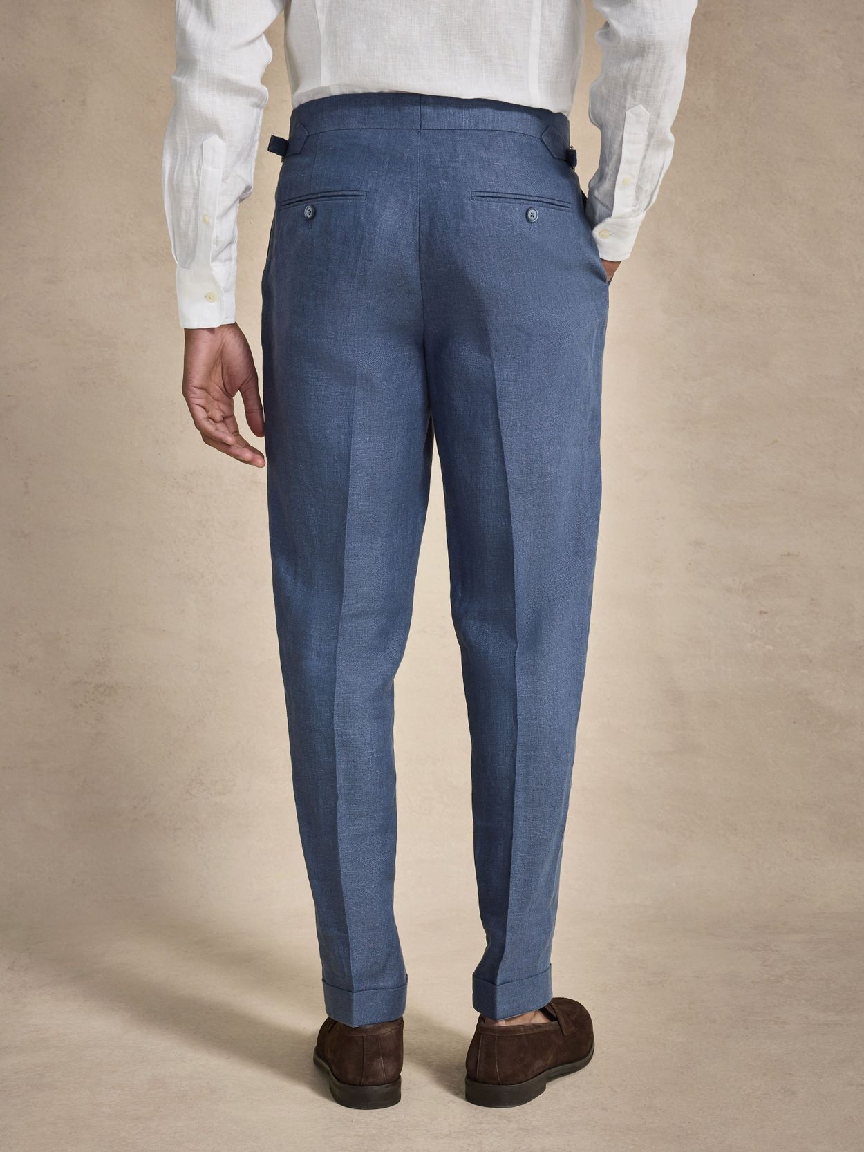 Image number 14 for product Blå Jakkesæt Hør