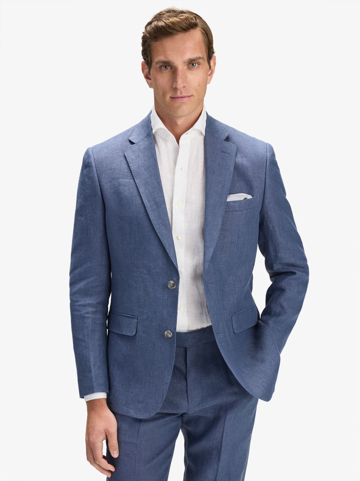 Image number 7 for product Blue Linen Suit