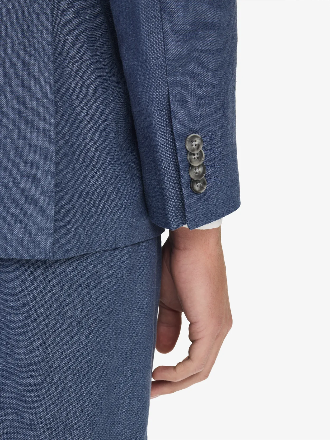 Image number 6 for product Blue Linen Suit